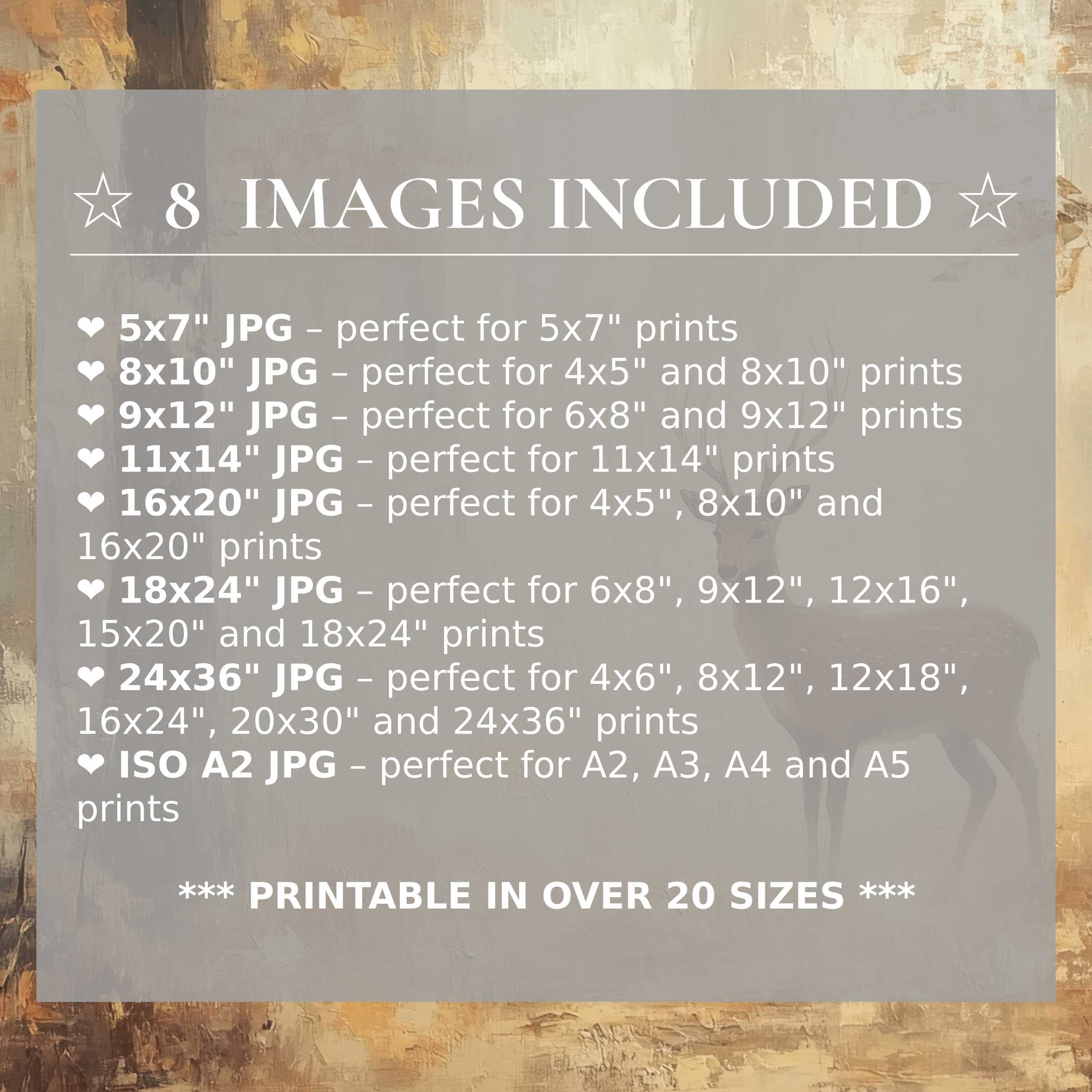 Fall digital print bathed in warm ochres and soft siennas, offering radiant, timeless elegance in 8 high-quality sizes