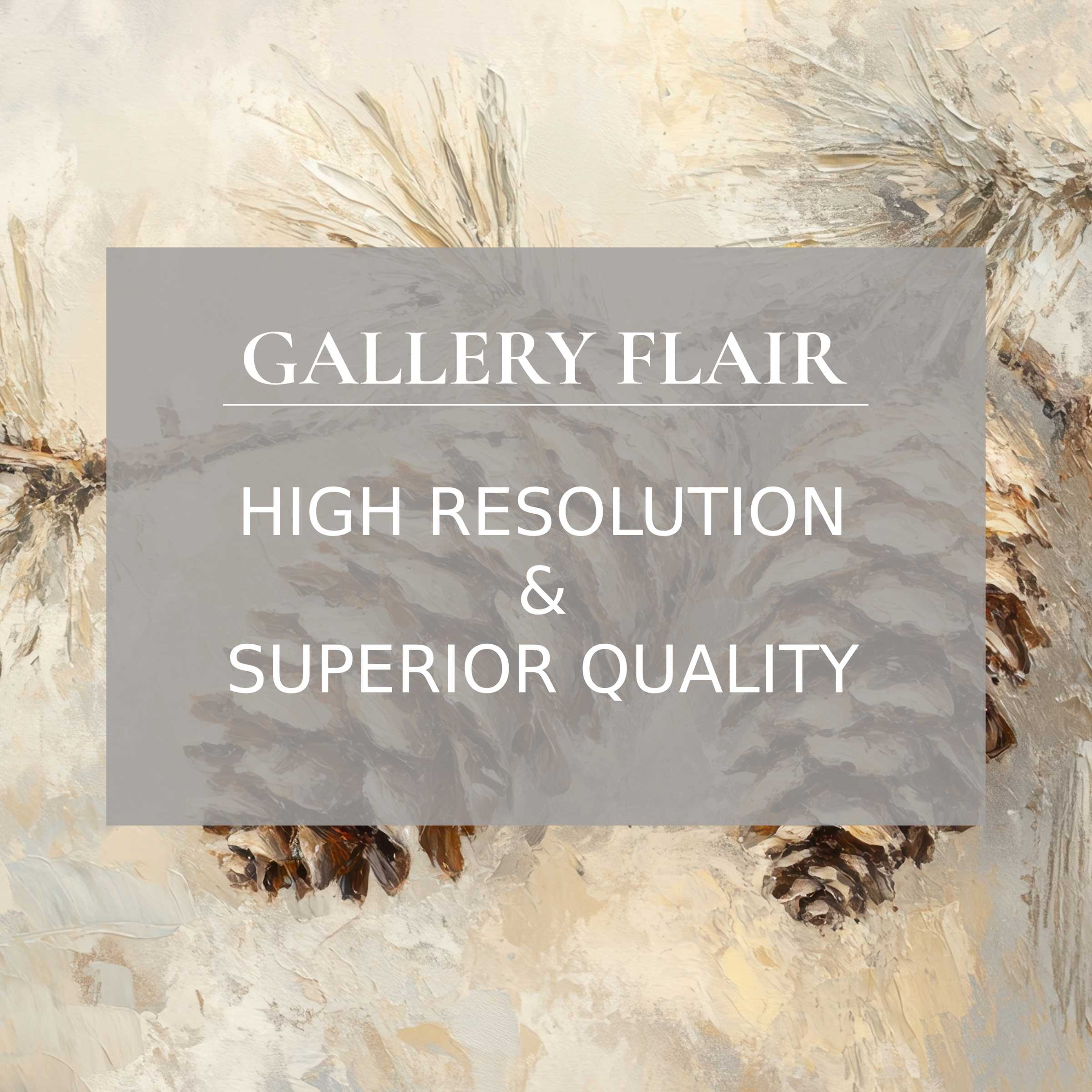 Elegant textured pine cones with refined brushstrokes in muted tones, ideal tree Frame TV picture for modern decor