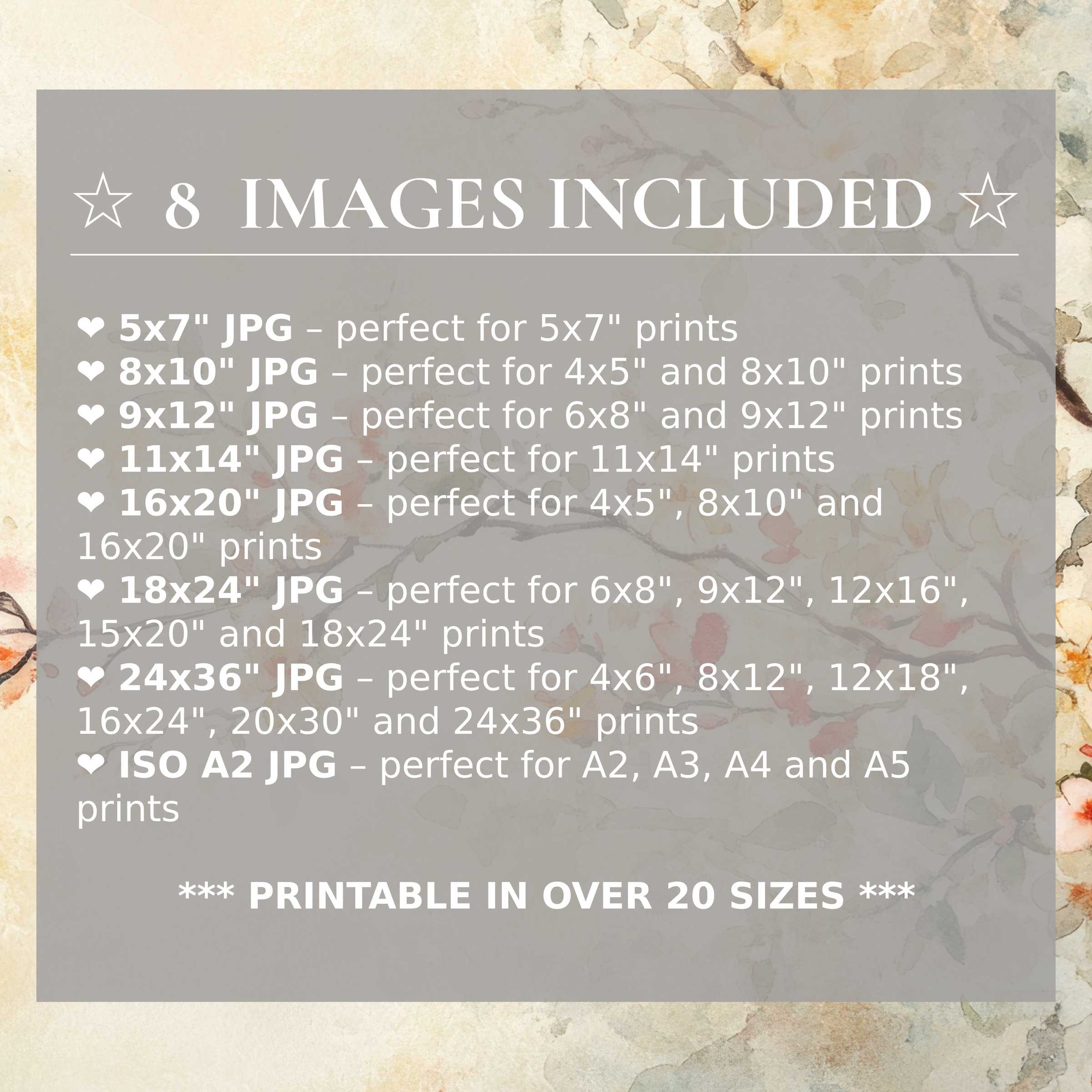 Radiant floral digital print in soft earth tones and blush pinks, delivered in 8 high-quality sizes to elevate modern interiors with timeless elegance and flexible style