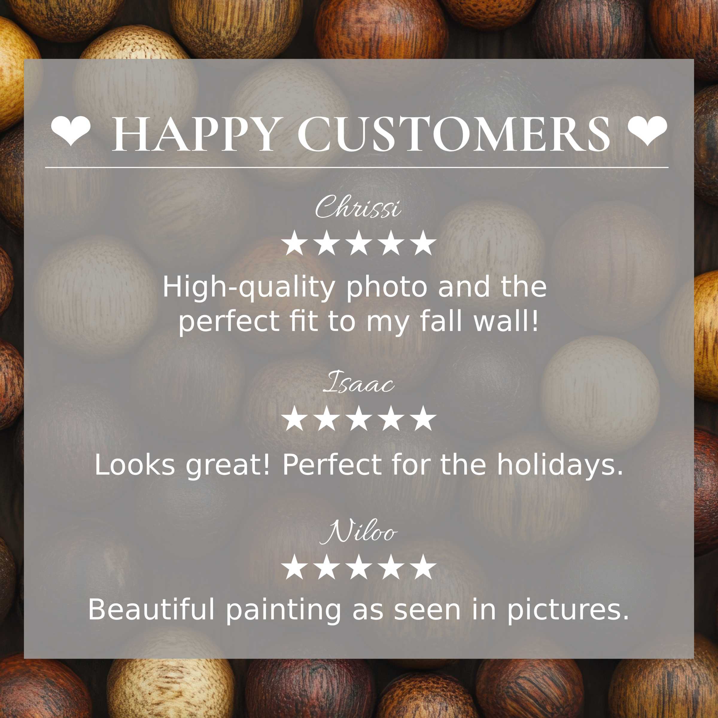 Boho art for Frame TV with warm wood tones; happy customer reviews build trust and highlight elegant design