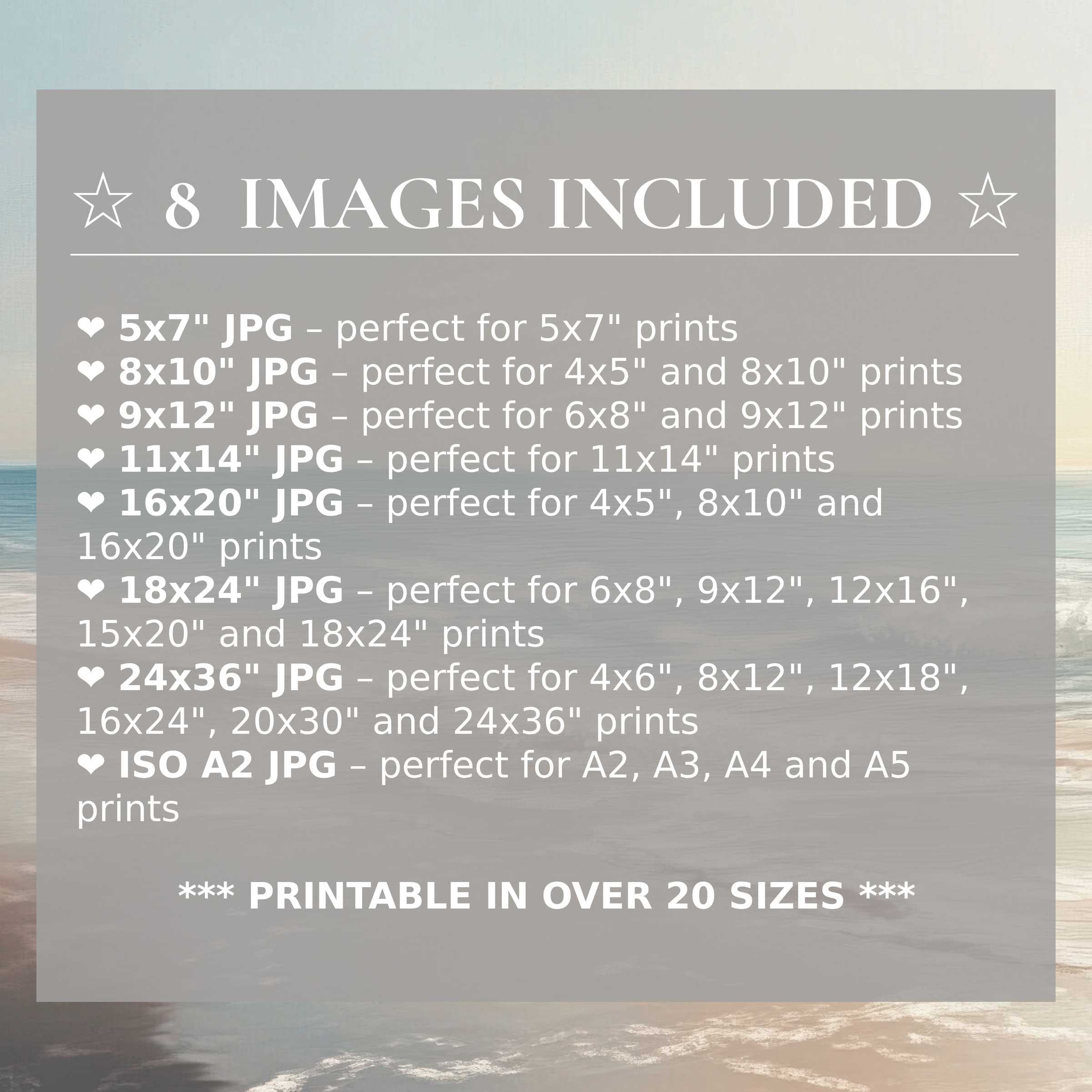 Radiant landscape digital print in soft blues and warm earth tones, elevating modern interiors with style; includes 8 high-quality sizes