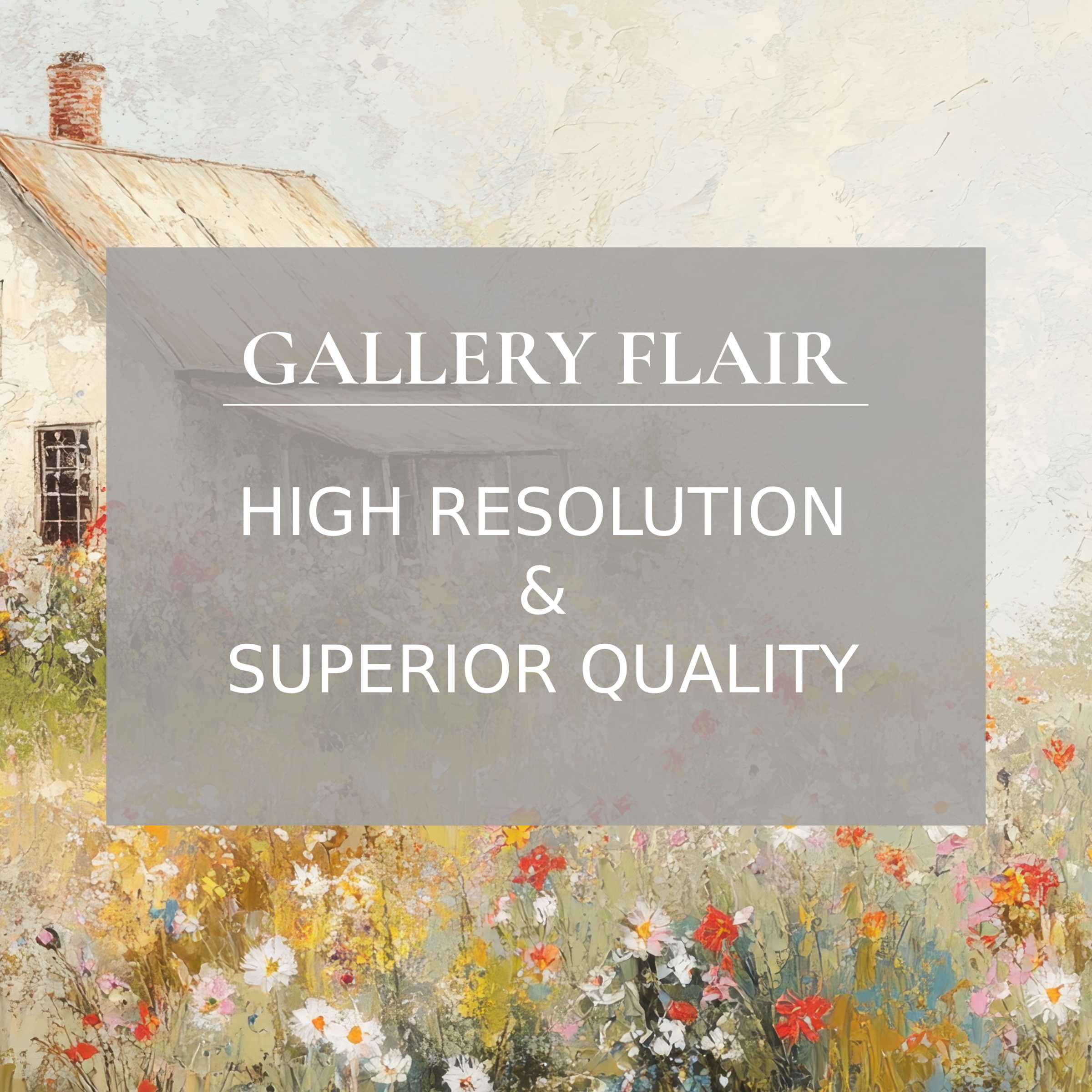 Elegant vintage Frame TV picture featuring high-resolution floral and cottage art with refined visual clarity