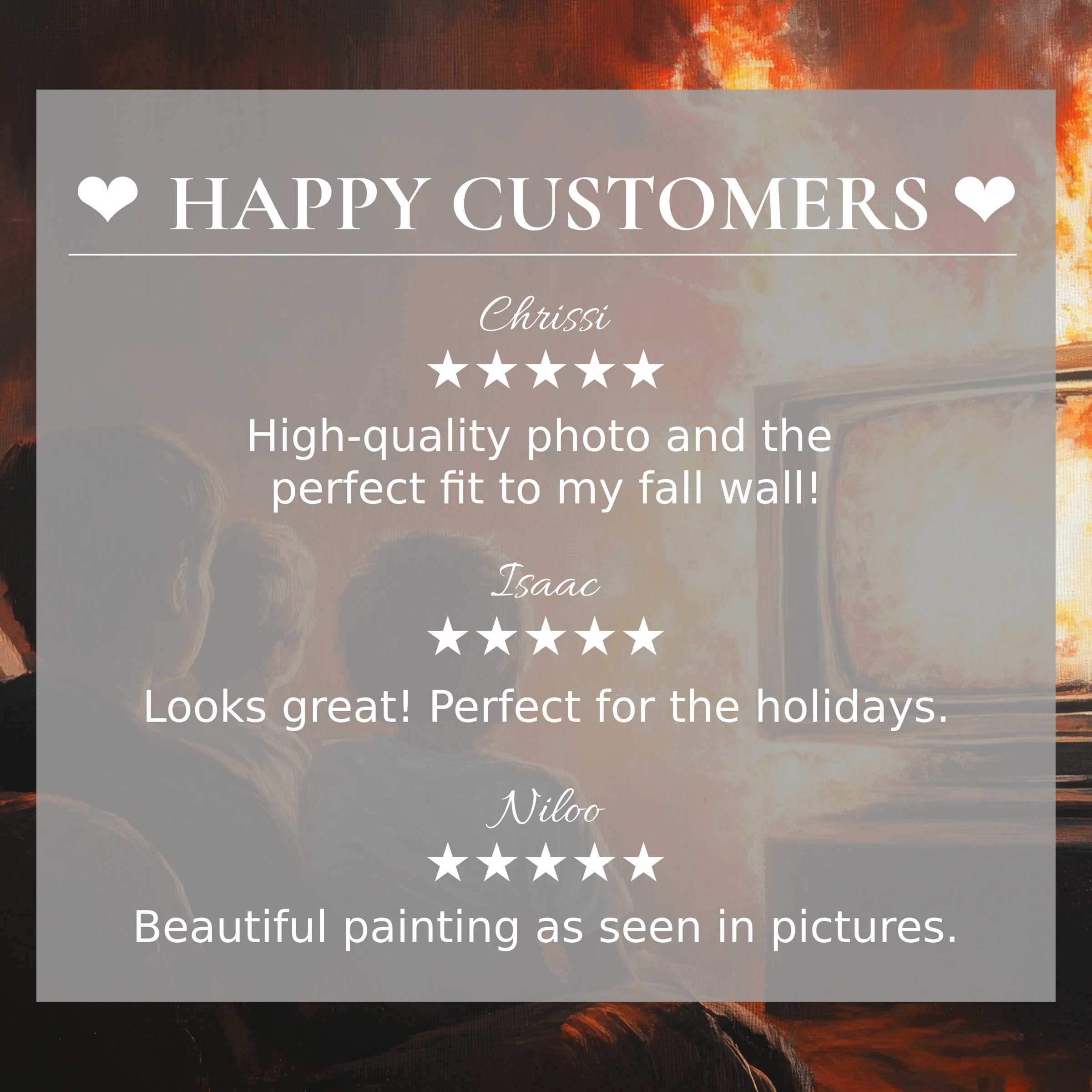 Street art for Frame TV with abstract warm tones; happy customer reviews build trust in its refined, elegant appeal