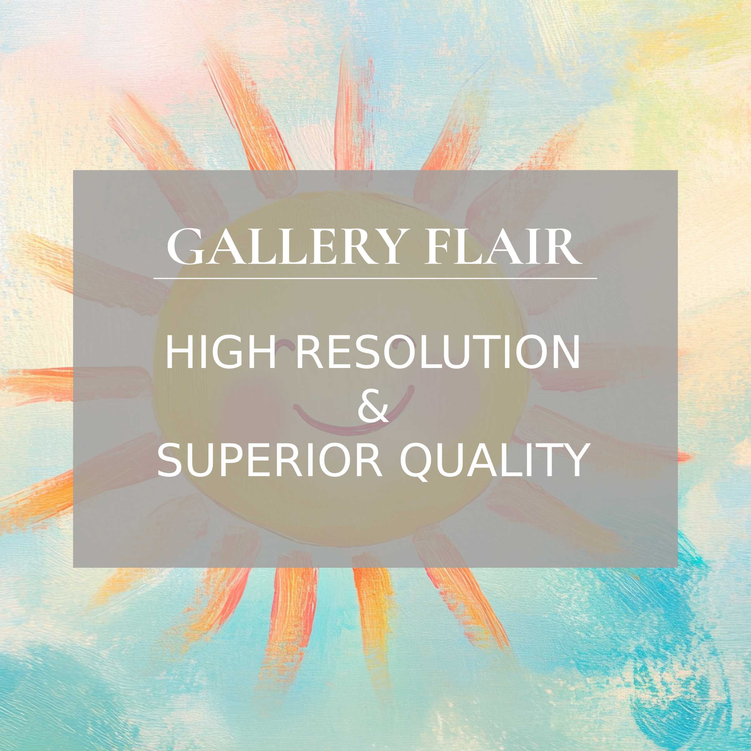 Elegant nursery Frame TV picture featuring high-resolution, soft pastel sun artwork with refined clarity