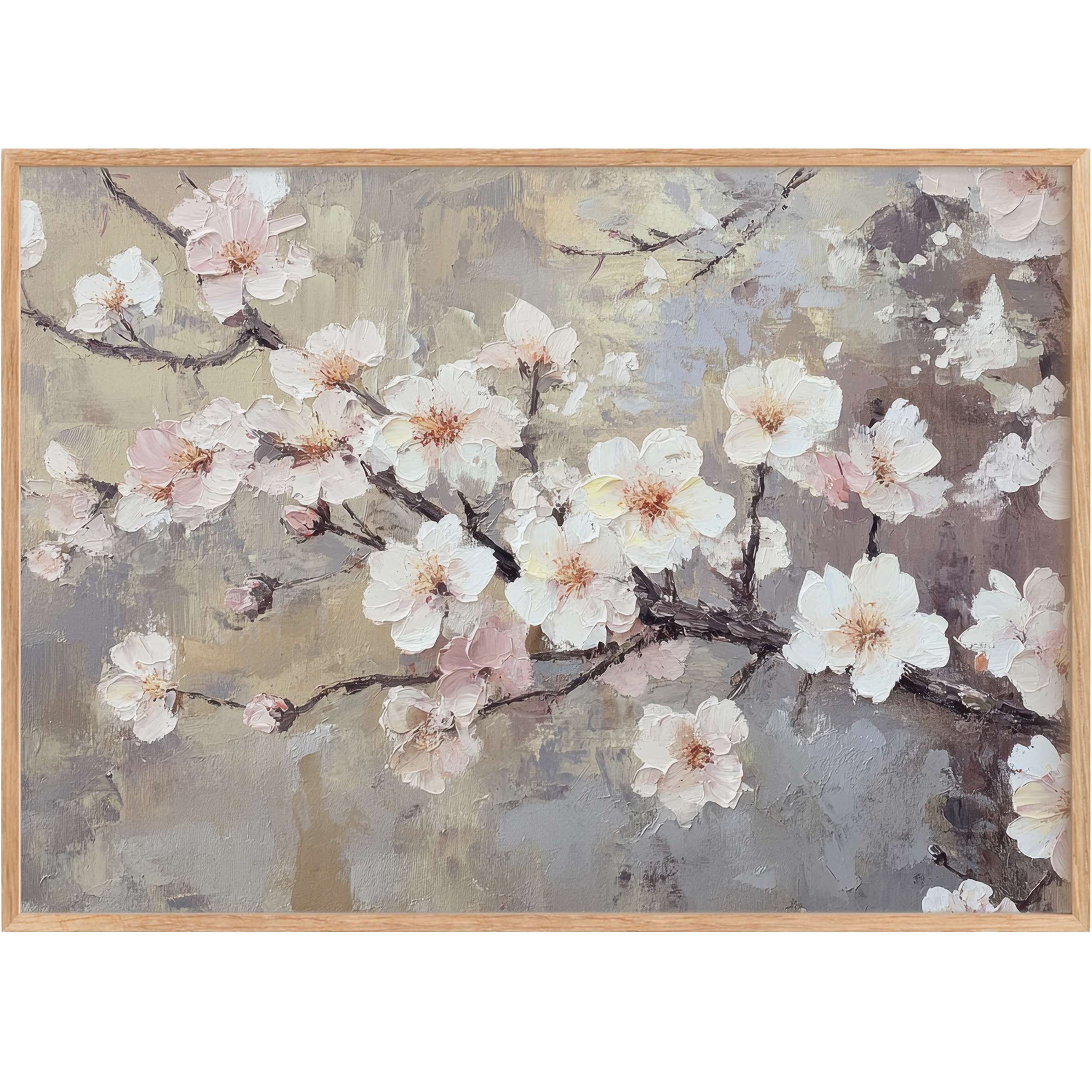 Delicate tree printable wall art blending soft blush and muted greys, evoking a serene, elegant, and timeless ambiance