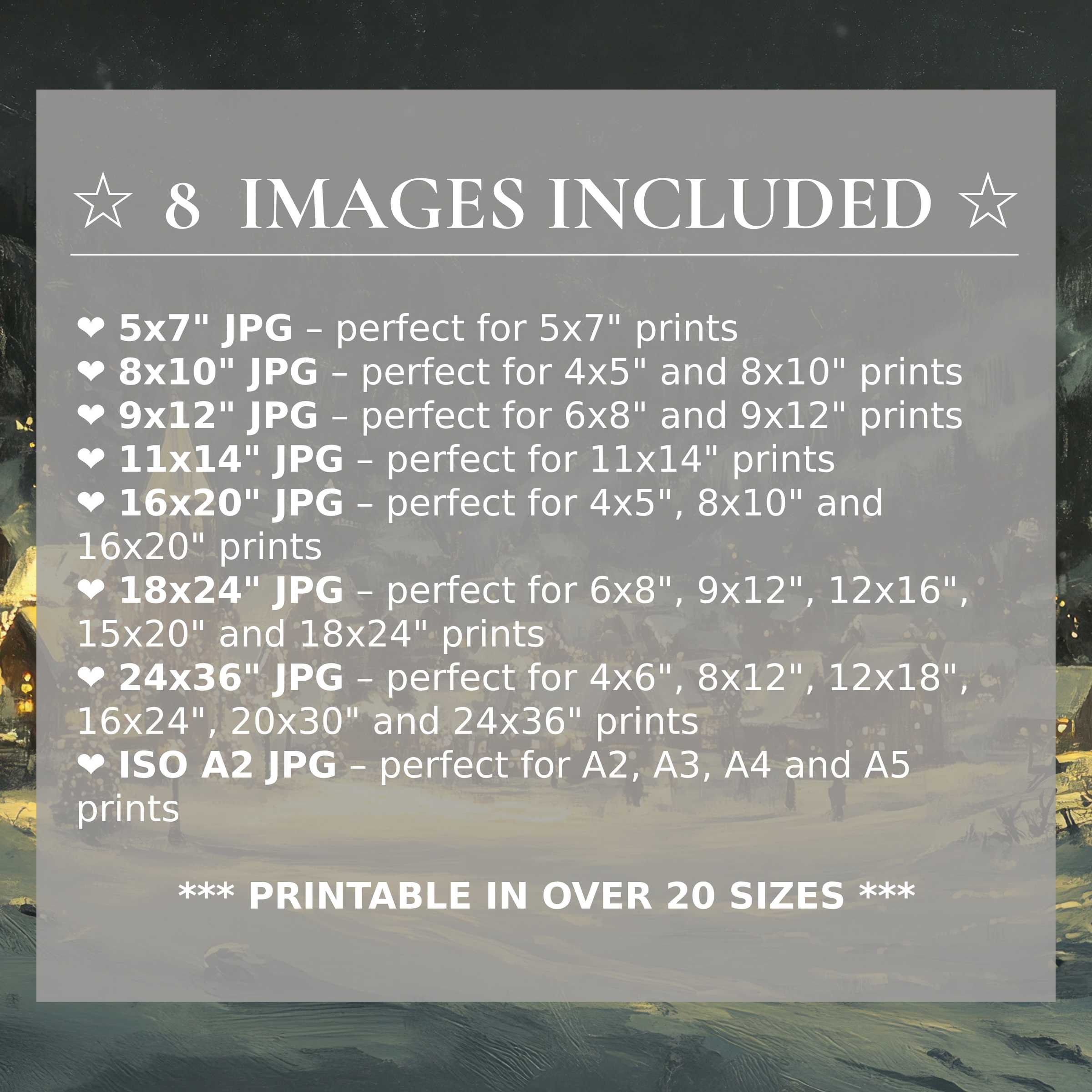 Christmas digital print with radiant golden hues and soft winter blues, delivering calming elegance and warmth Includes 8 high-quality sizes with the download, designed to elevate modern interiors with versatile, sophisticated seasonal style