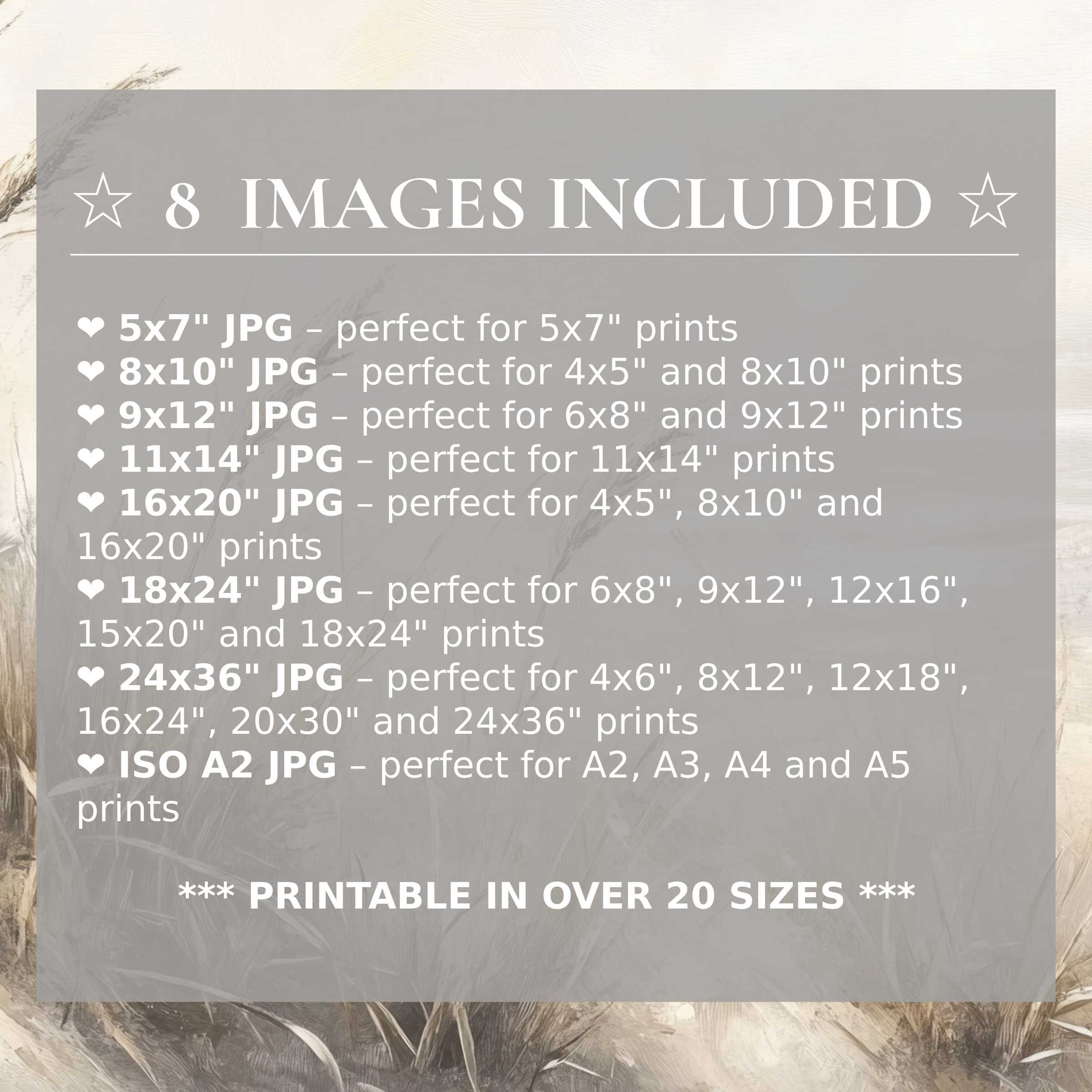 Radiant summer digital print in warm beige and soft brown hues, delivered in 8 high-quality sizes to elevate modern interiors with versatile, stylish charm