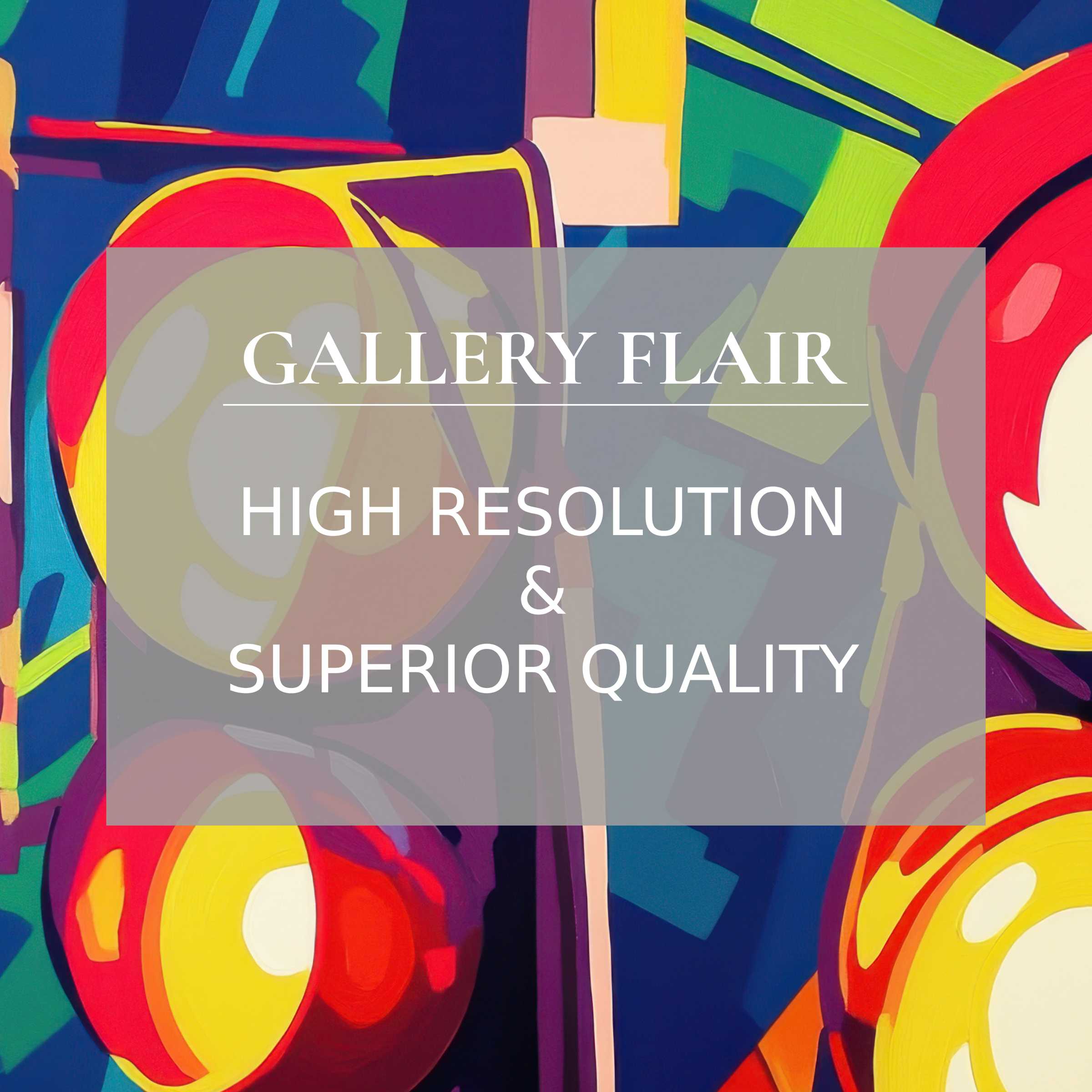 Vibrant pop art Frame TV picture showcasing crisp lines, bold colors, and refined modern elegance in high resolution