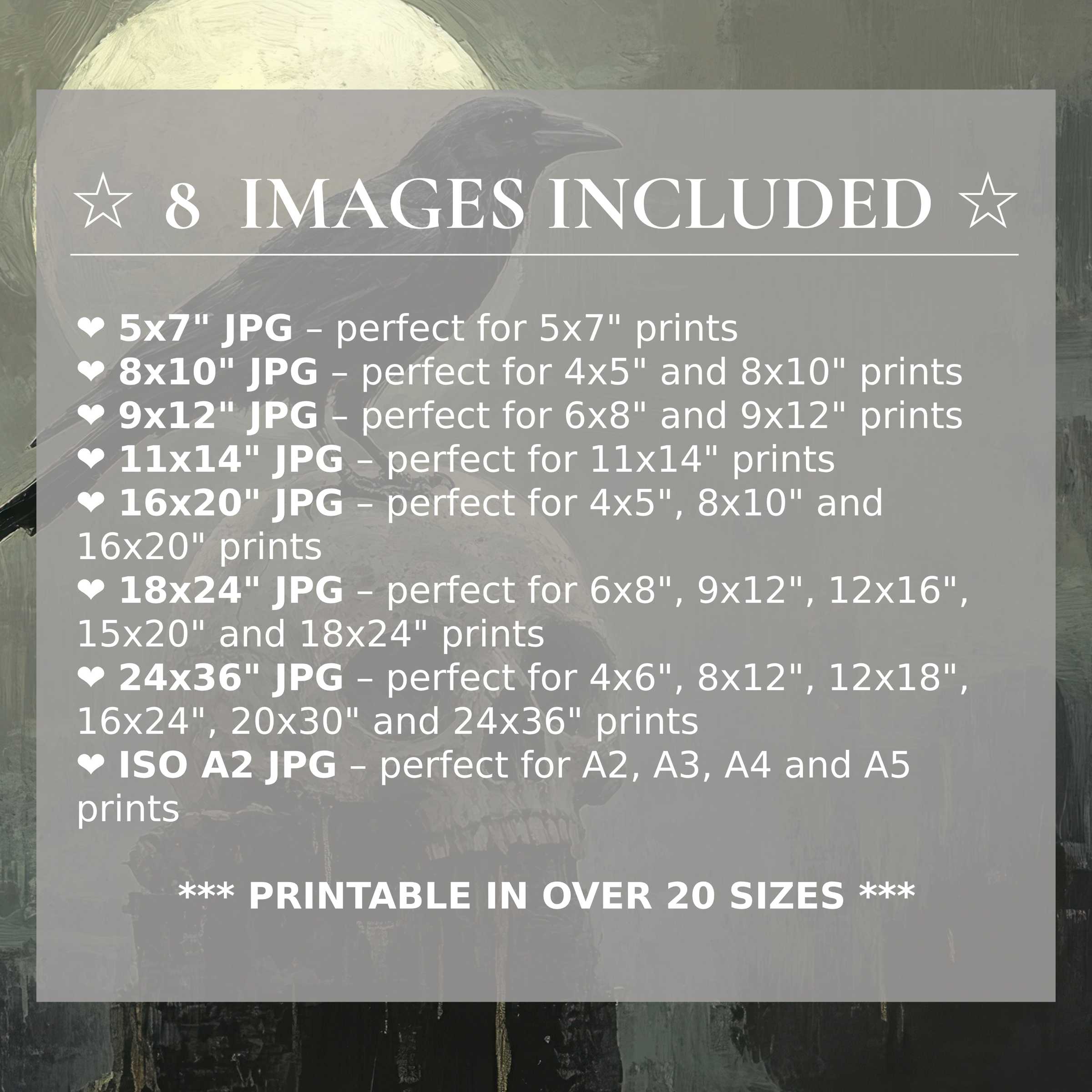 Halloween digital print featuring radiant blacks and muted moonlit grays, offered in 8 high-quality sizes with download Elevate modern interiors with bold, versatile art that balances elegance and seasonal charm