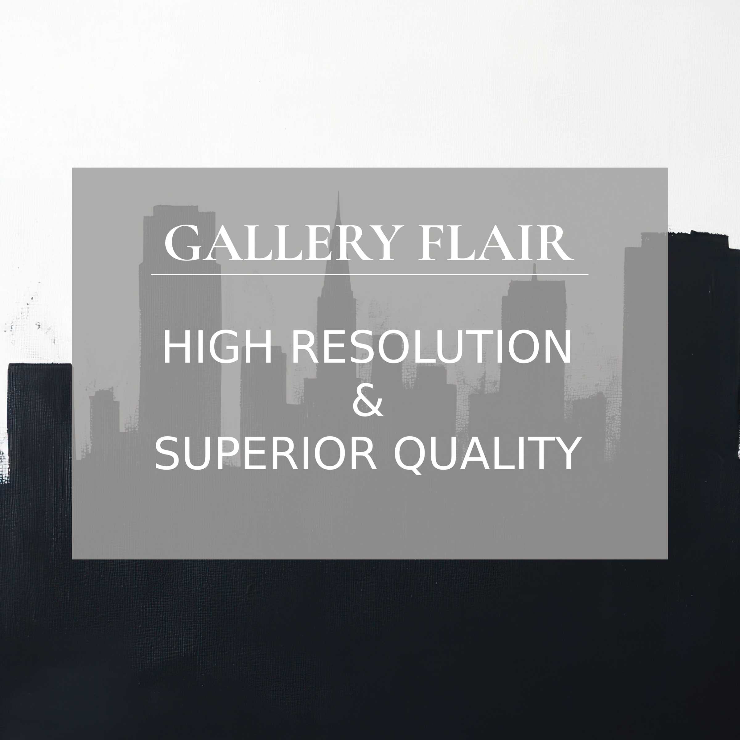 Elegant black and white Frame TV picture showcasing a high-resolution cityscape with crisp lines and refined contrast