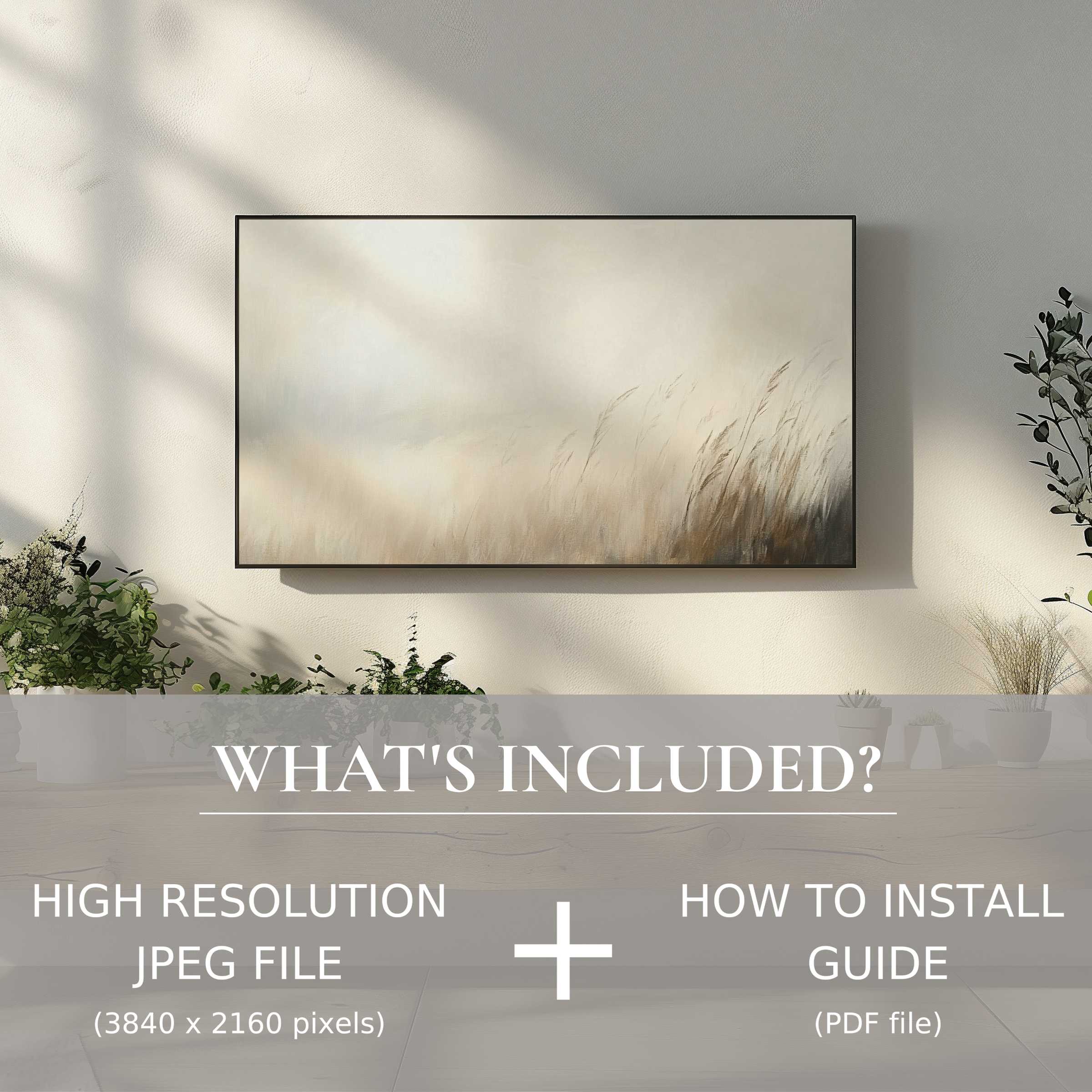 Elegant spring digital TV art download enhances your living space with ease and modern style, perfect for chic home decor