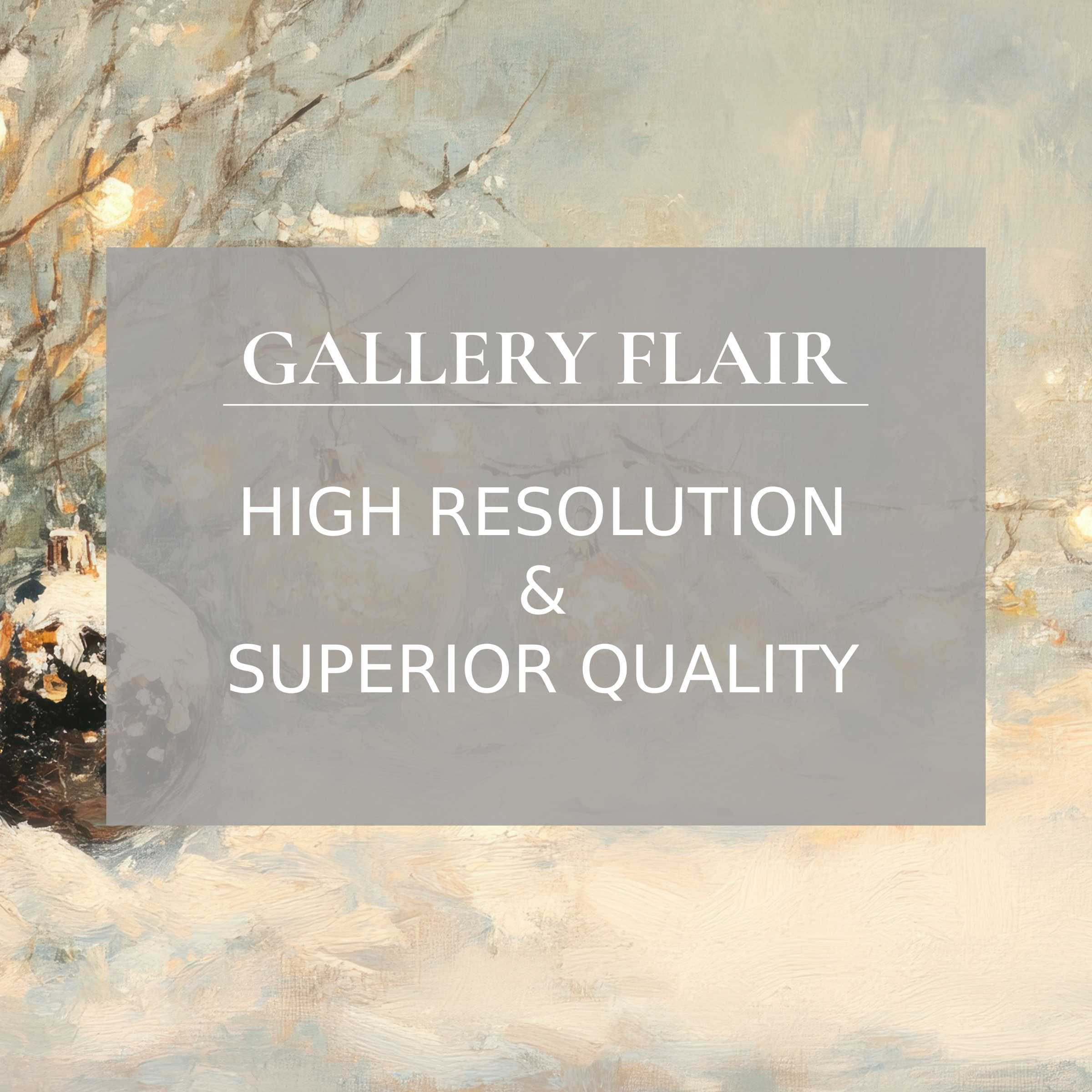 Elegant, high-resolution christmas Frame TV picture with refined brushstrokes and soft, warm tones for sophisticated decor