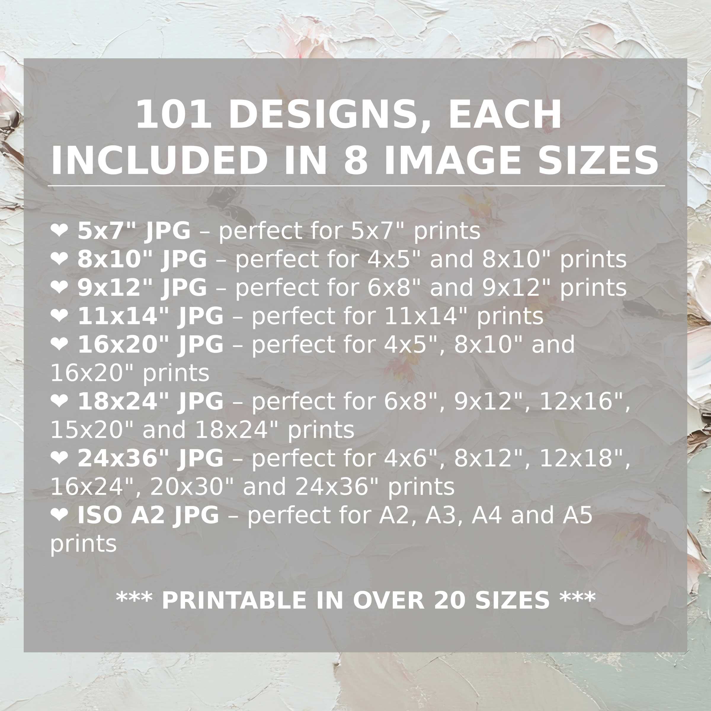 Spring Digital Art Prints Set, high-resolution floral designs with crisp visual clarity for quality home decor download
