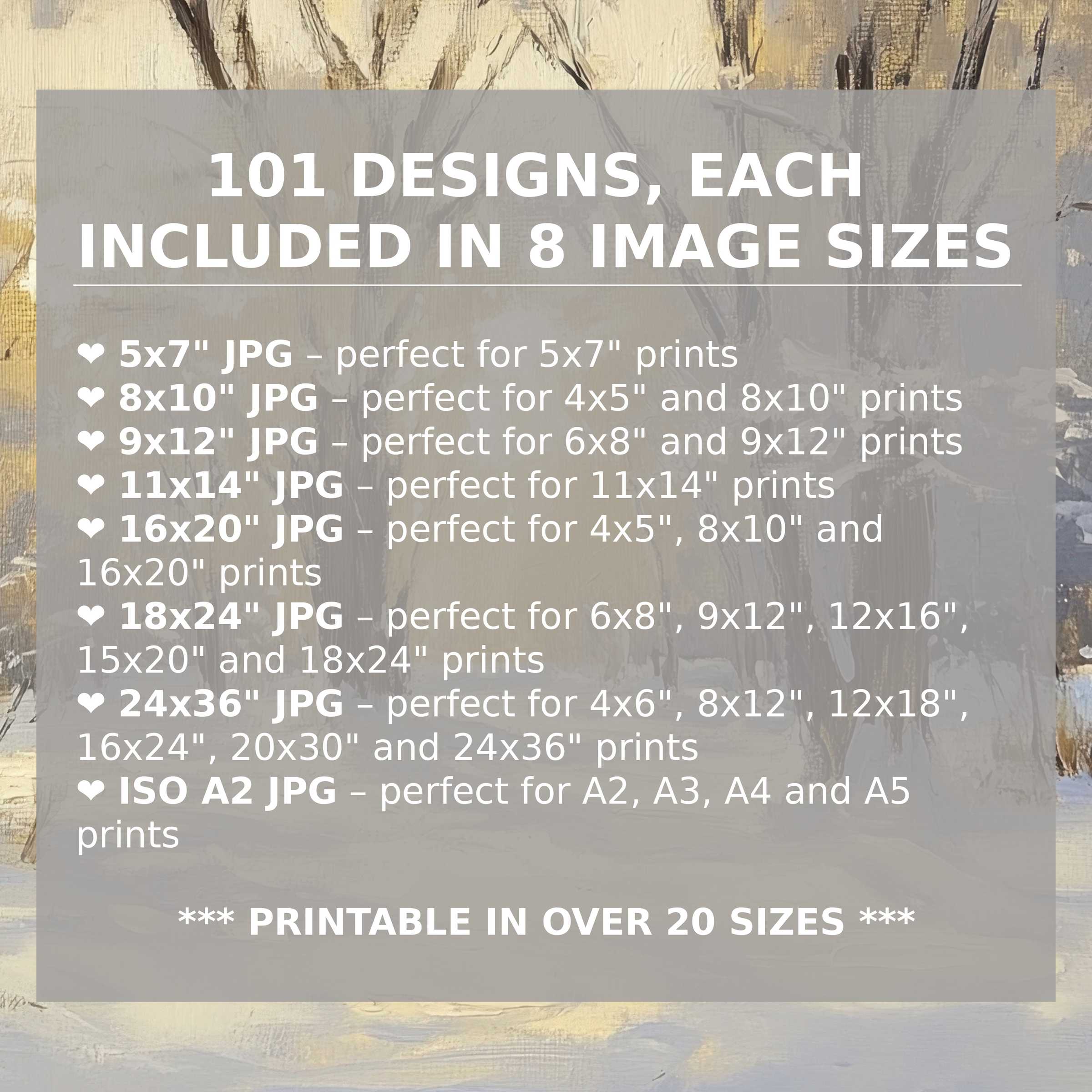 Winter Digital Art Prints Set — high-resolution download, crisp, gallery-quality visuals for modern home decor