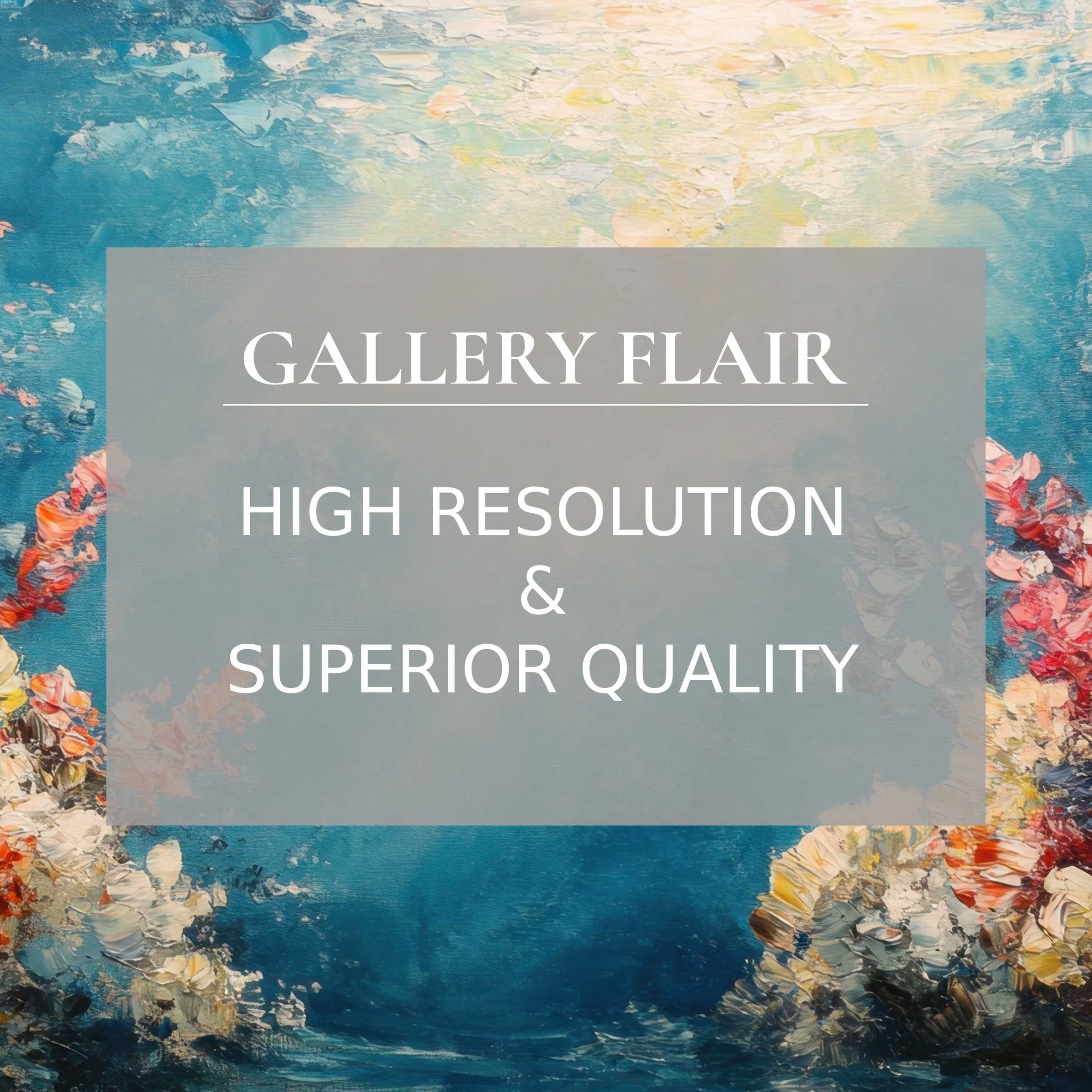 Radiant summer printable art with lush floral textures and serene blue hues, elevating modern interiors with refined, high-resolution detail