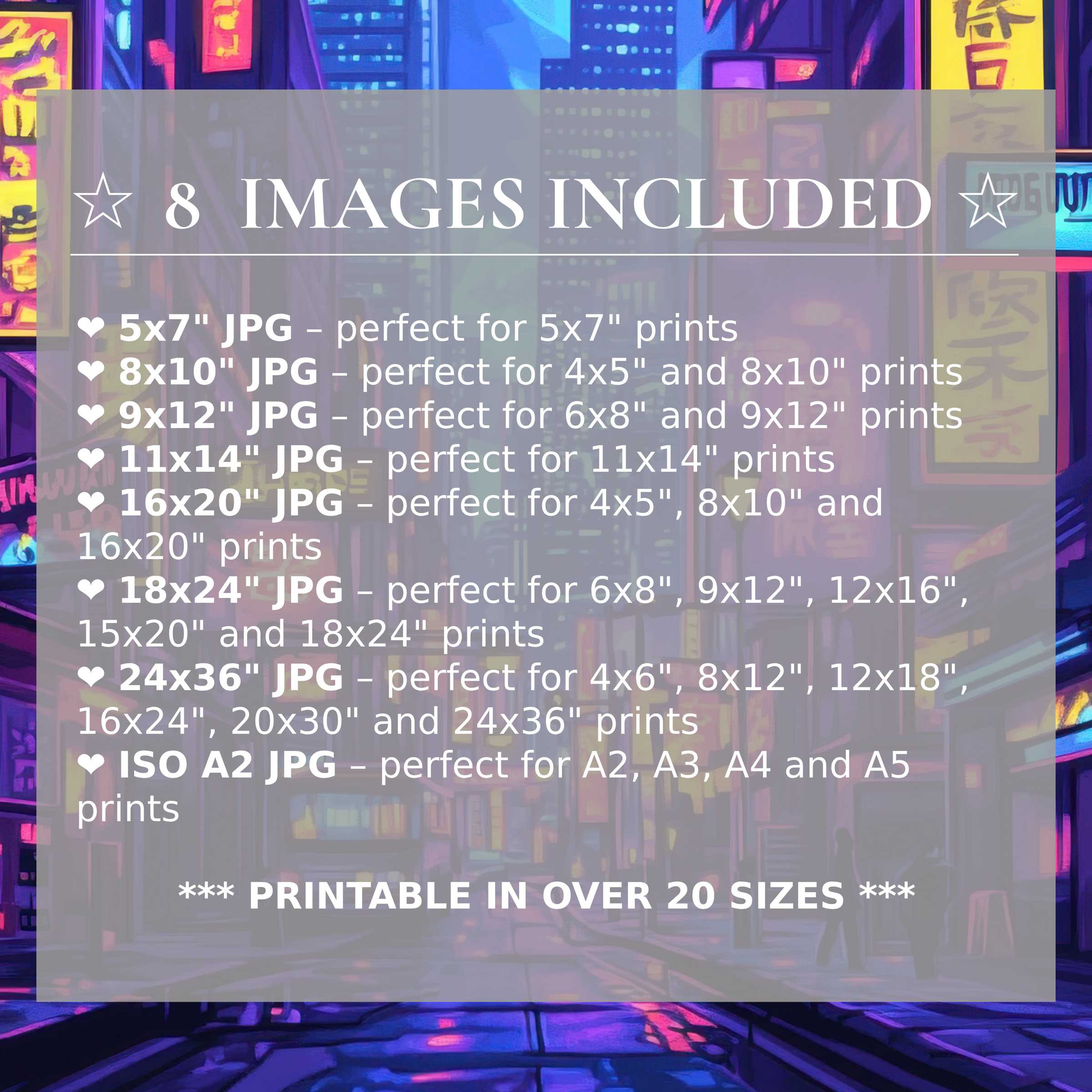 Radiant pop art digital print in vibrant neon blues and purples, uplifting modern interiors with style Includes 8 high-quality sizes for seamless versatility