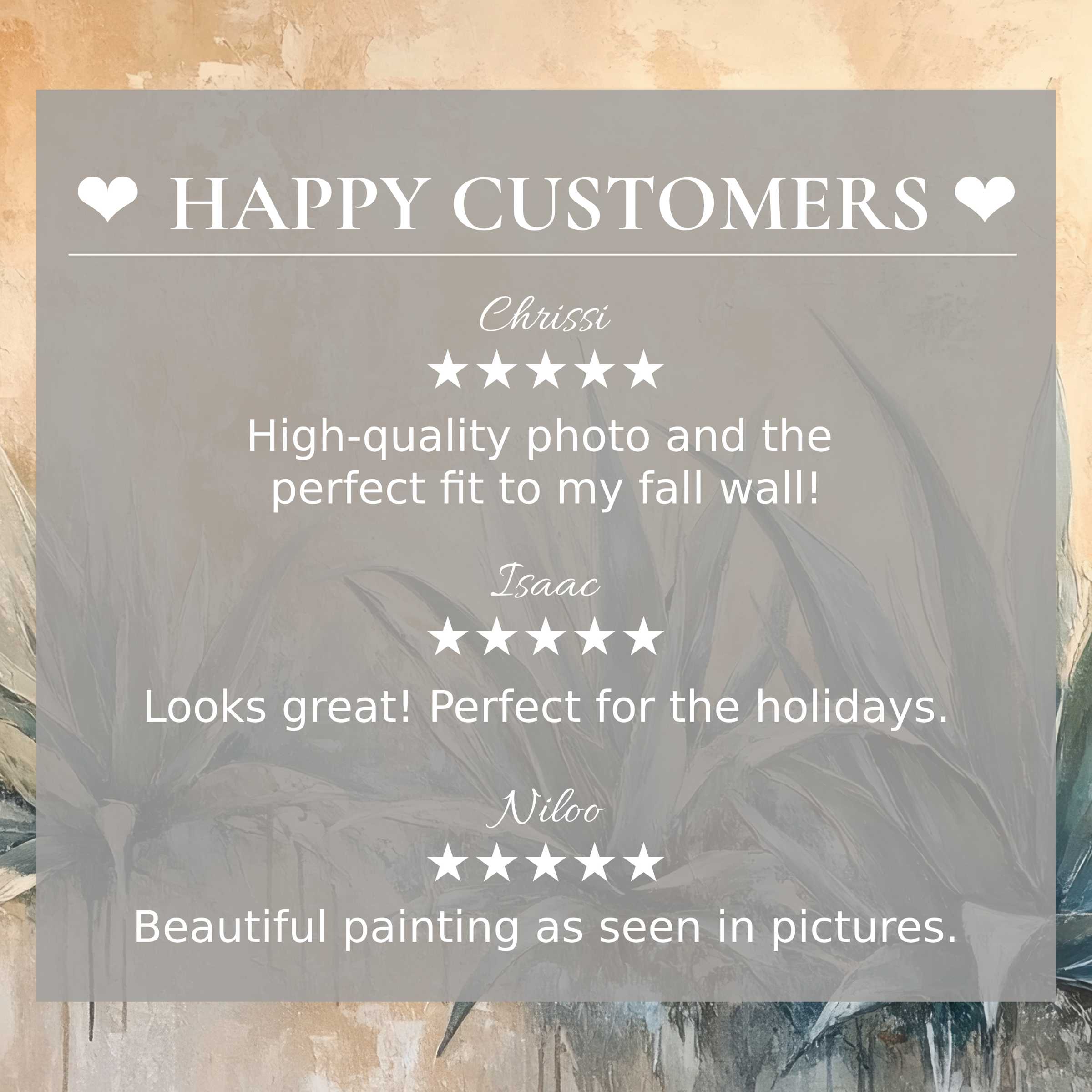 Elegant botanical art for Frame TV with neutral tones; happy customer reviews build trust and showcase refined style