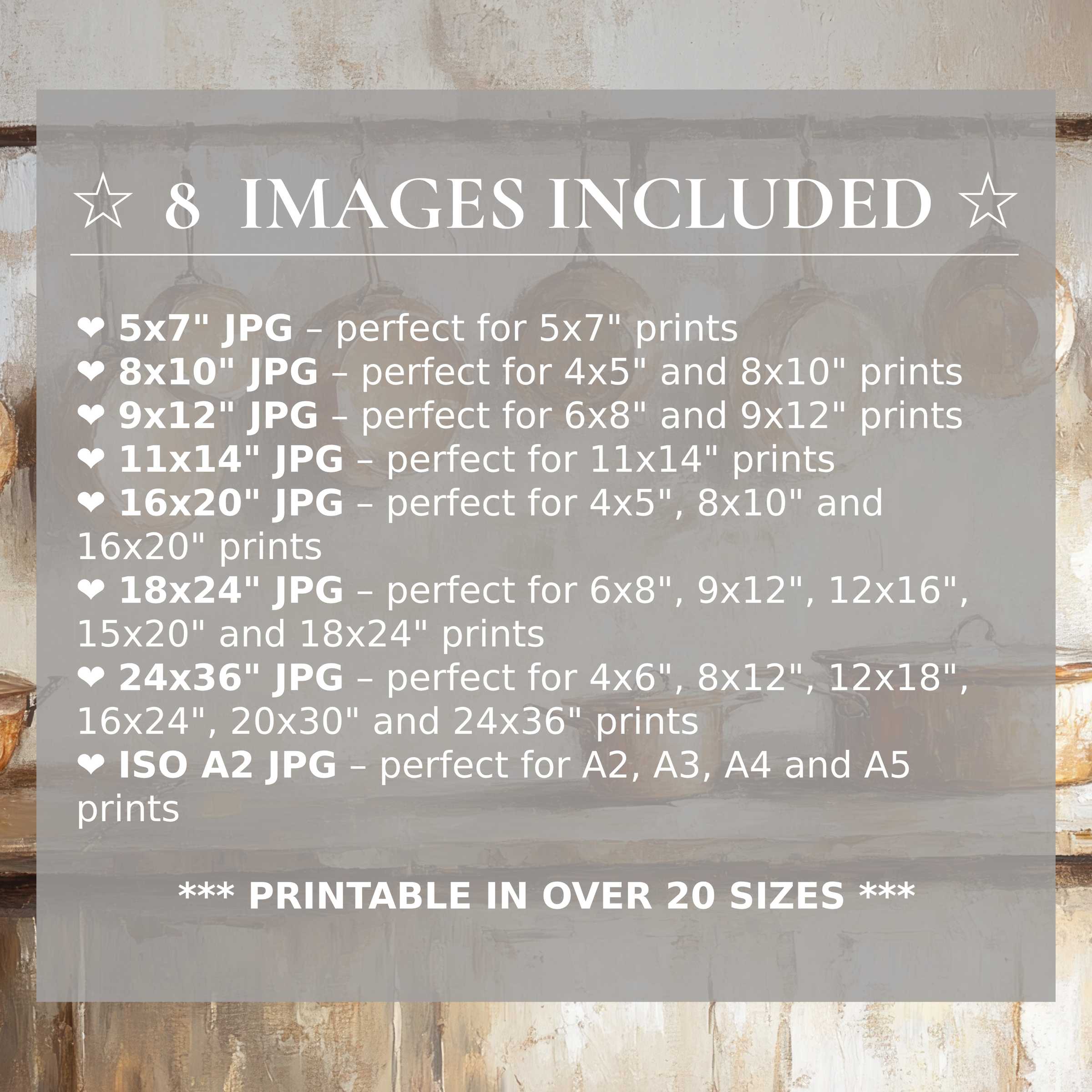 Farmhouse digital print in warm caramel and soft cream tones, radiating timeless charm and calming elegance, includes 8 high-quality sizes for effortless style and versatile fits in modern interiors