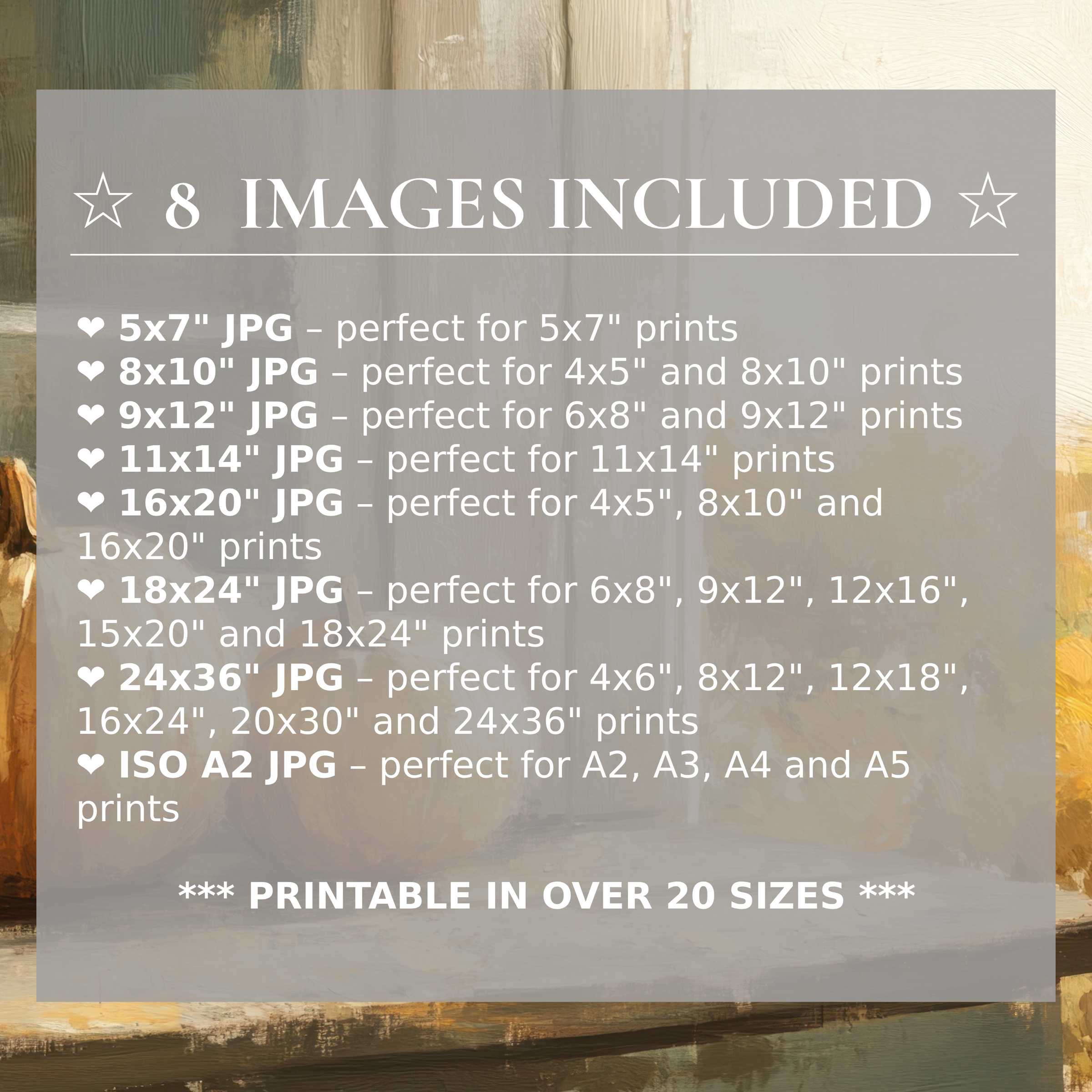 Radiant fall digital print in warm ochre and muted greens elevates modern interiors with 8 high-quality sizes included
