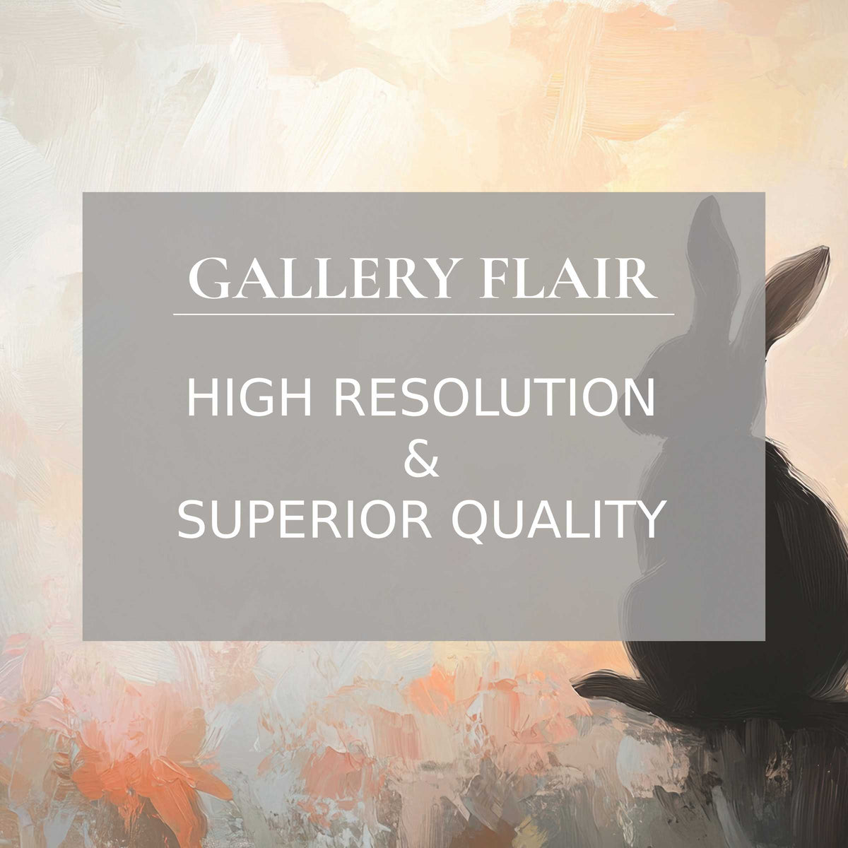 Easter printable art featuring a serene silhouette of a rabbit amid soft pastel blooms, captured in refined high-resolution detail Elevate your modern interior with this calming, premium digital artwork perfect for stylish seasonal decor