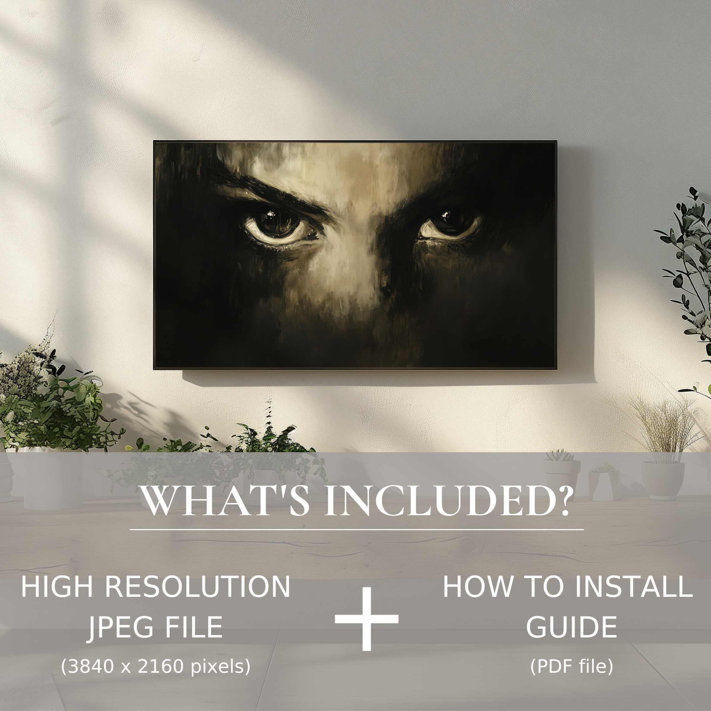 Elegant Halloween digital TV art download with easy use, enhancing your modern living space with hauntingly stylish ambiance