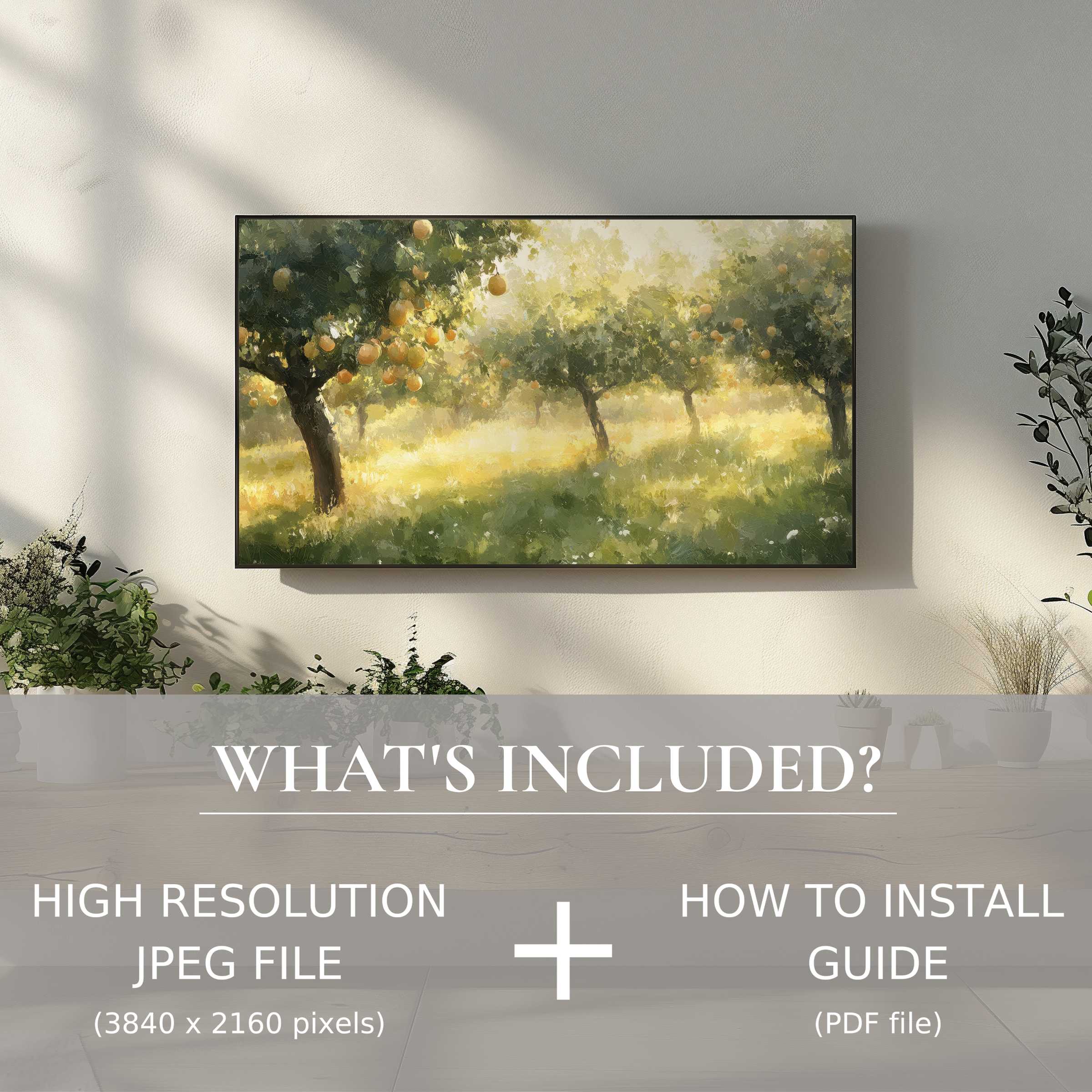 Elegant tree digital TV art download transforms your living space with effortless digital use and serene natural beauty
