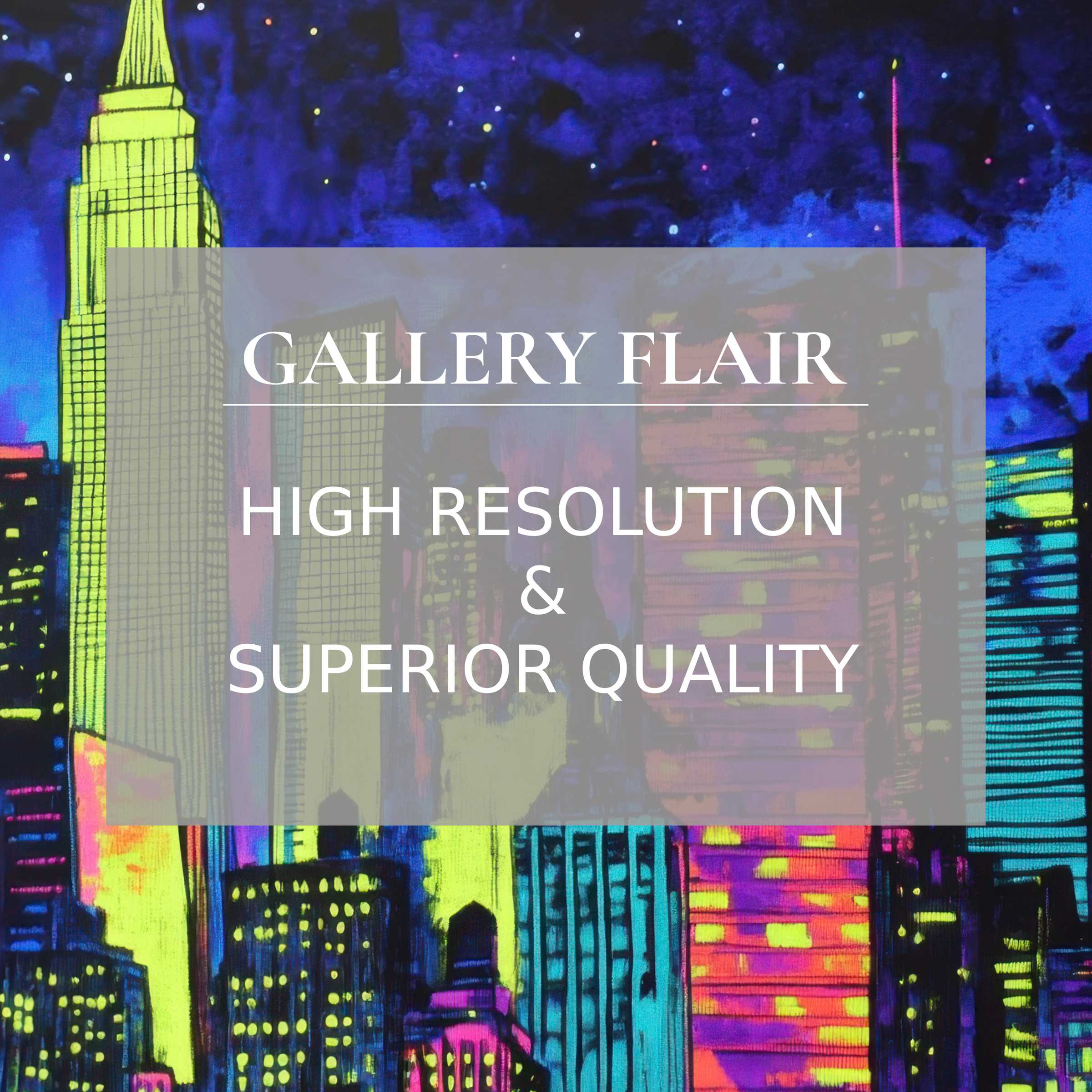 Vibrant pop art printable art captures a bold cityscape at night, radiating dynamic energy with refined, high-resolution detail