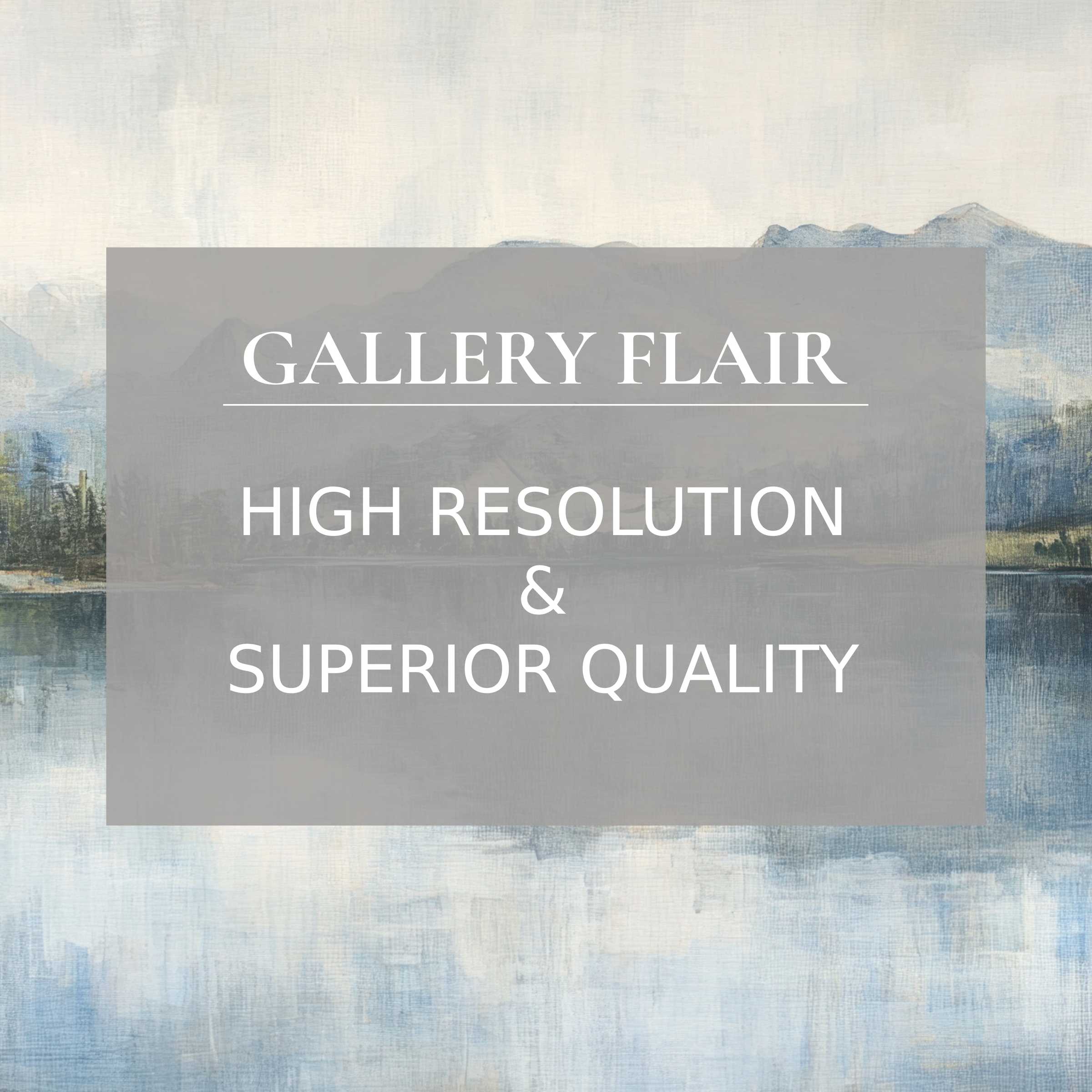 Calming landscape printable art with delicate brushstrokes and refined details, elevating modern interiors with serene elegance