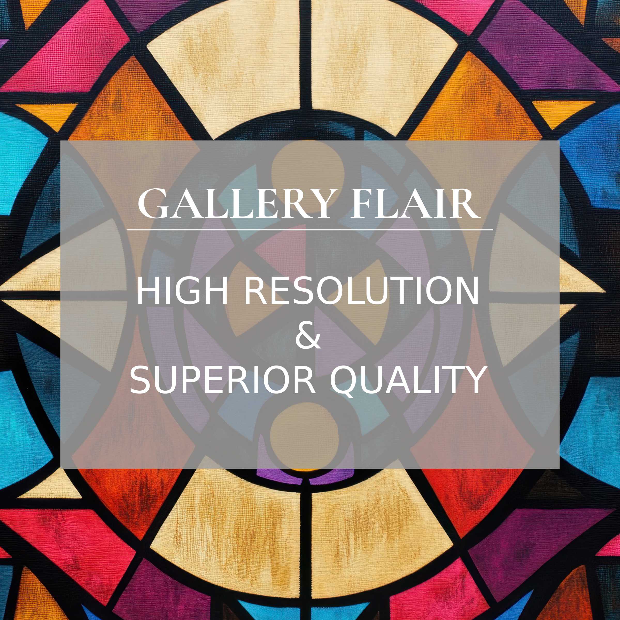 Elegant boho Frame TV picture featuring vivid colors and sharp geometric patterns in high-resolution clarity