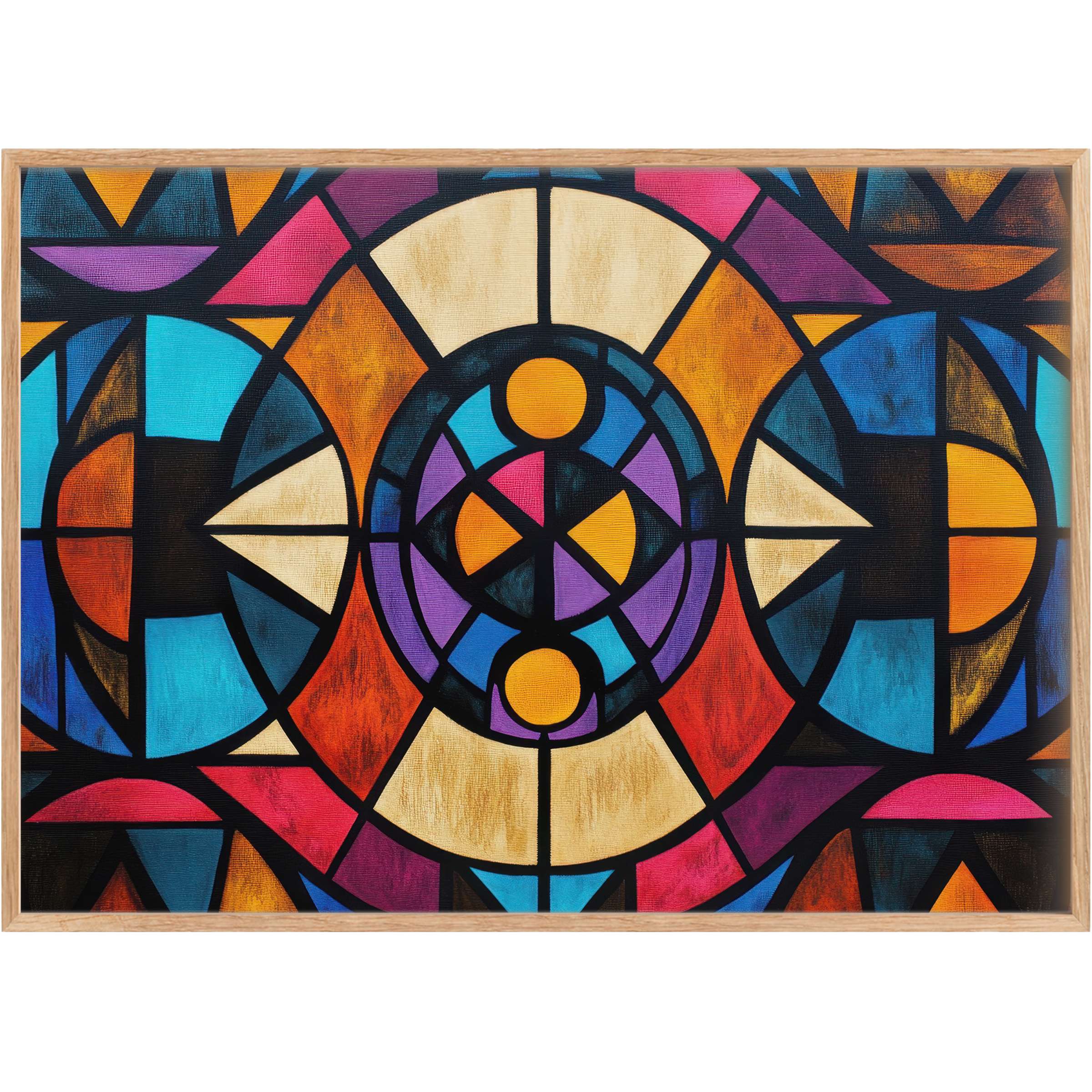 Vibrant boho printable wall art exudes radiant energy with rich blues, purples, and golds, elevating interiors with bold, dynamic warmth