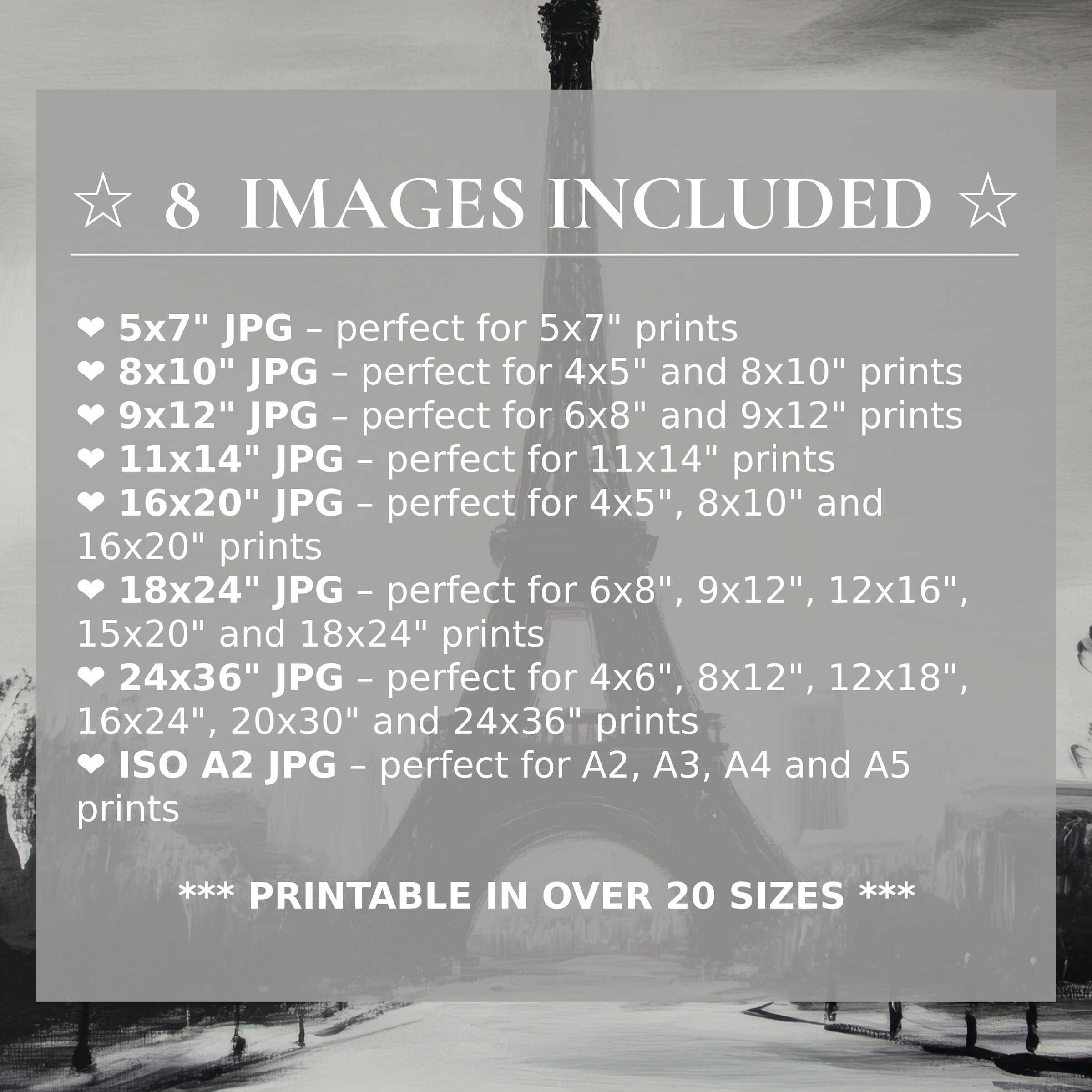 Black and white digital print exuding bold elegance and timeless charm, delivered in 8 high-quality sizes to elevate modern interiors with versatile sophistication