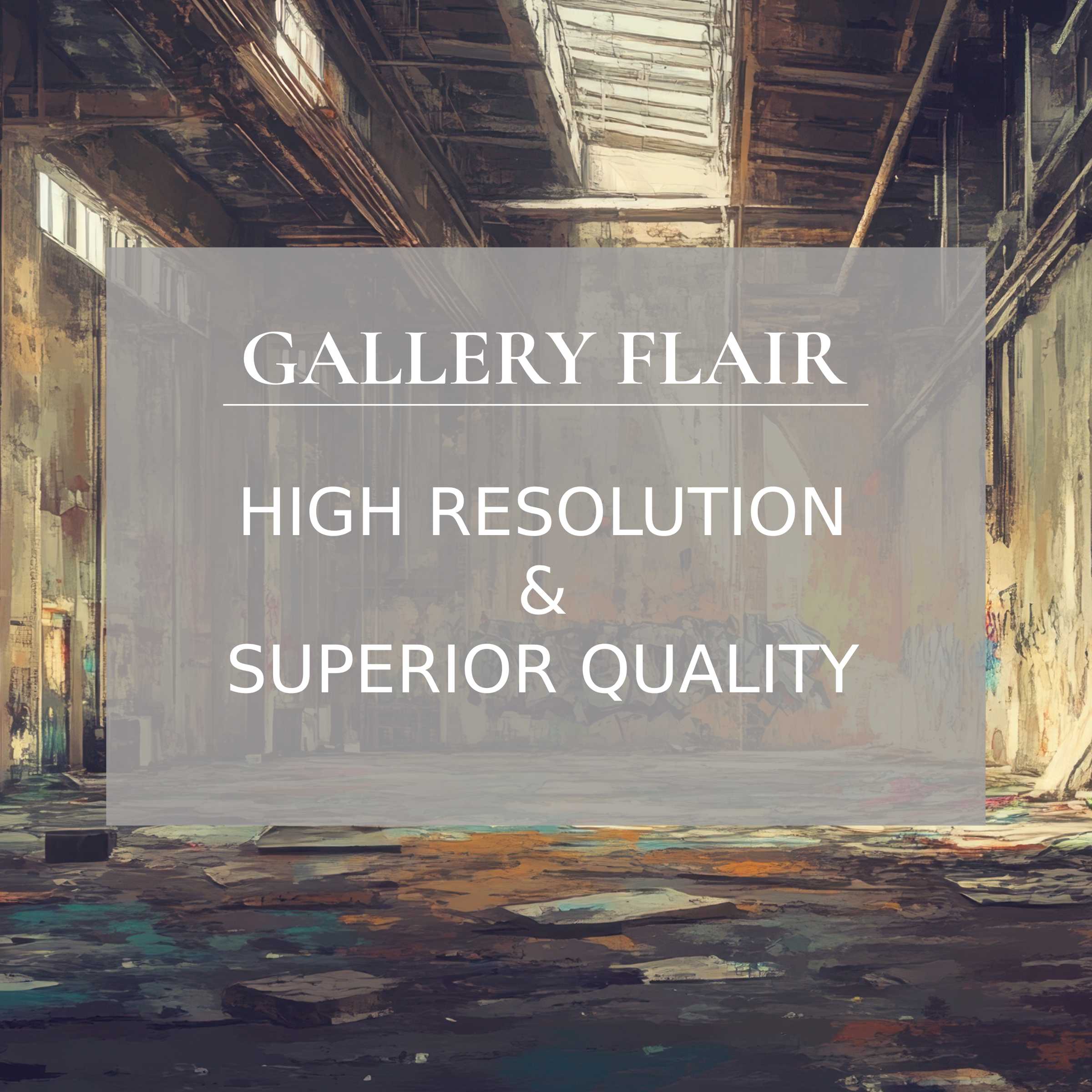 Elegant, high-resolution urban Frame TV picture showcasing refined industrial decay with vivid color depth and clarity