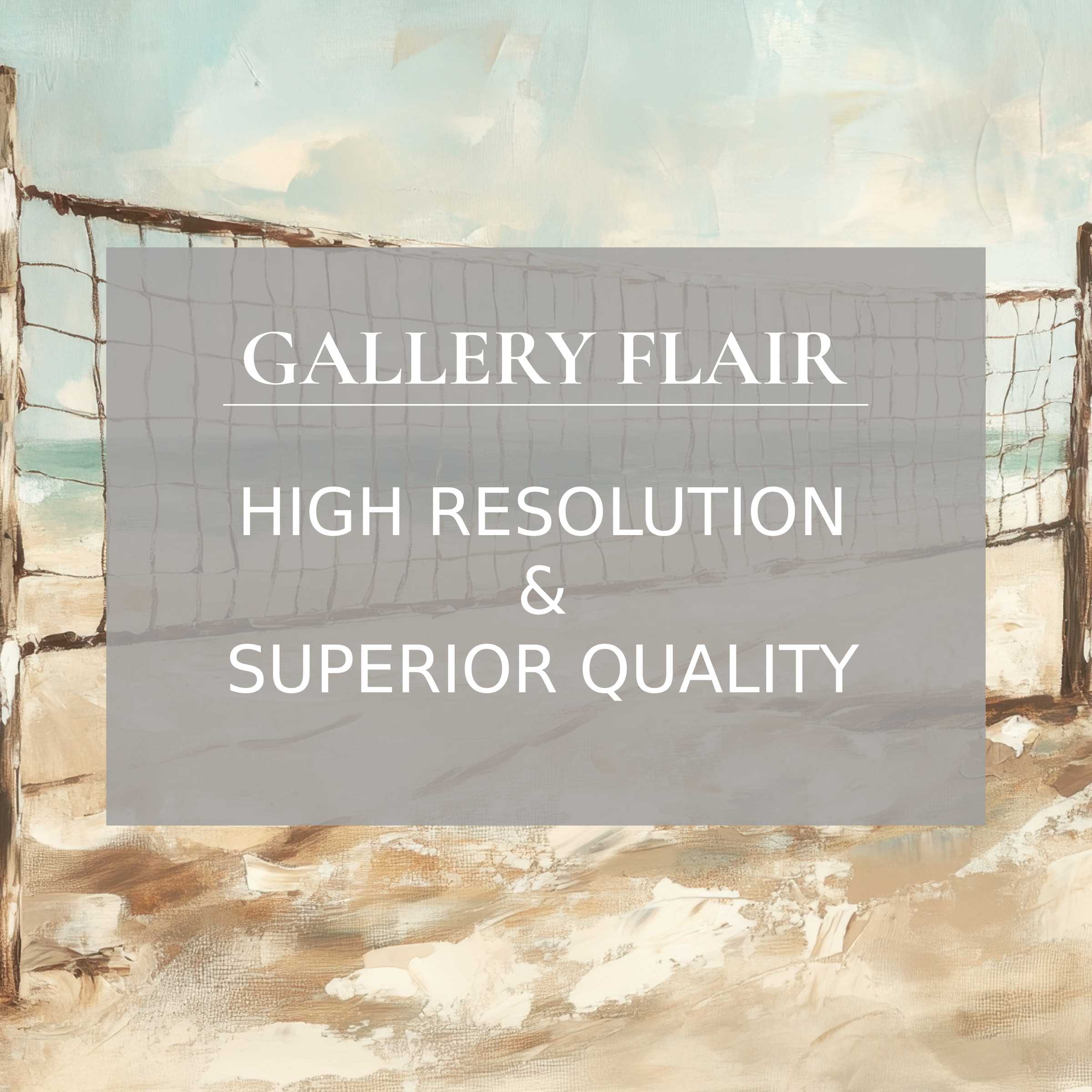 Calming beach printable art featuring a textured sand and sea volleyball net, enhancing modern interiors with refined coastal elegance