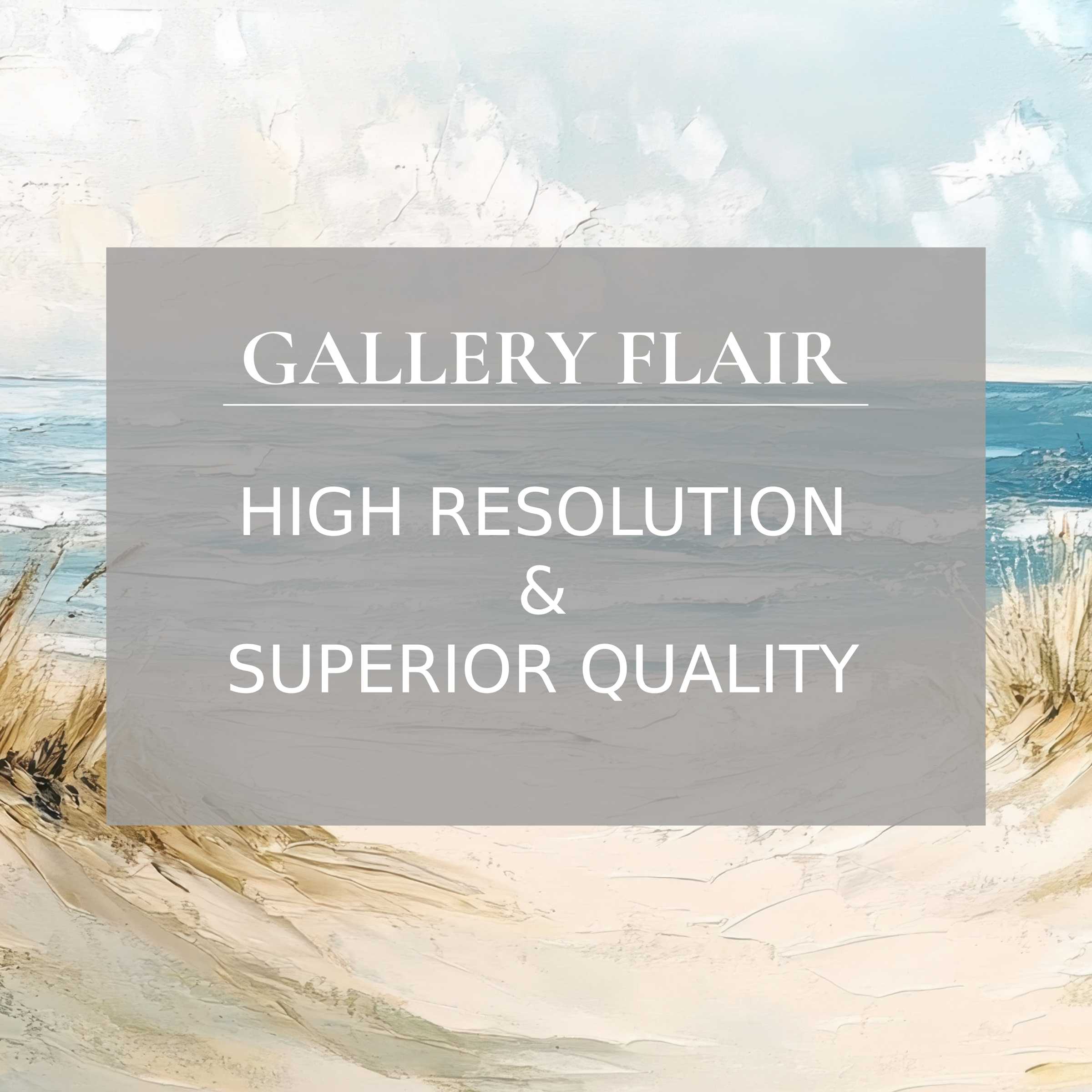 Elegant textured seascape in soft tones with exceptional clarity, perfect for landscape Frame TV picture display