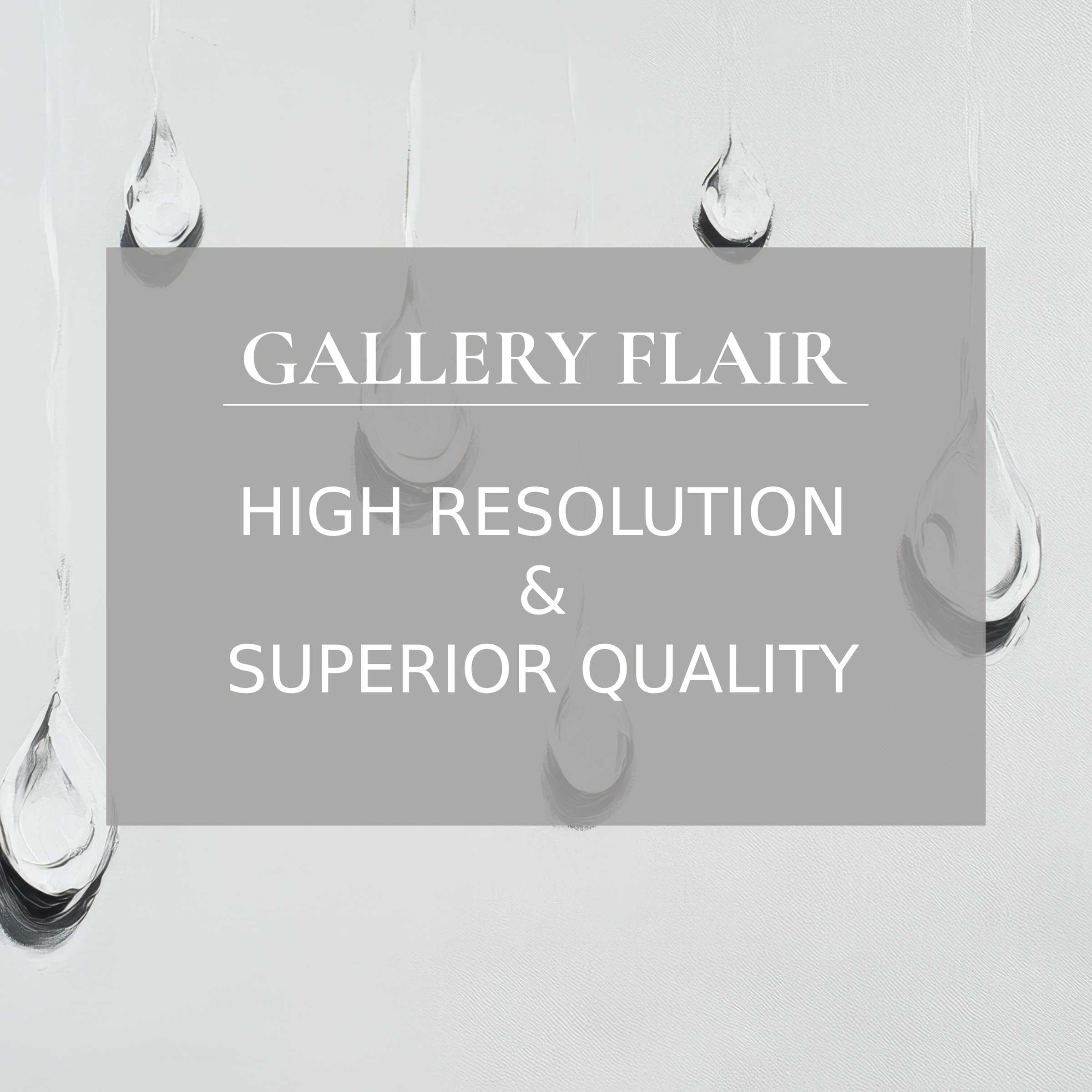 Minimalist printable art featuring delicate glass-like drops in serene grayscale, adding calm elegance and refined detail to modern living spaces