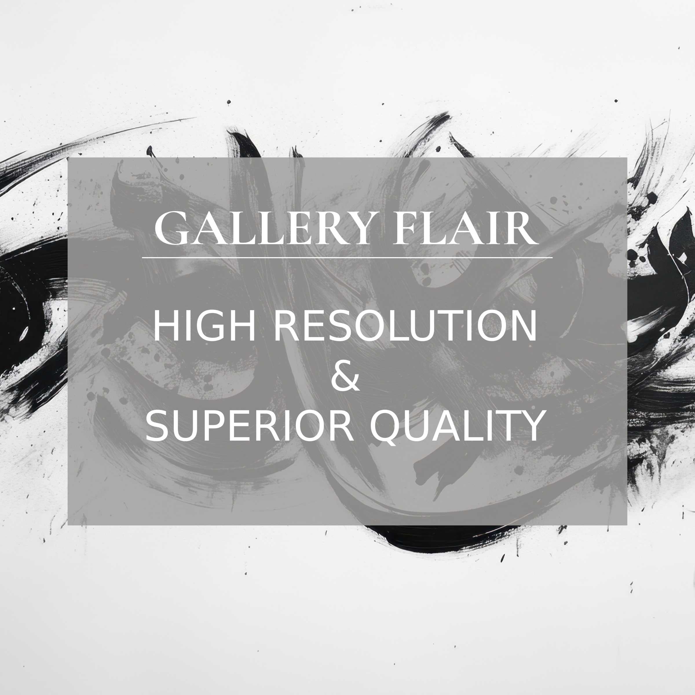 Elegant black and white Frame TV picture with refined brush strokes, showcasing exquisite resolution and modern visual clarity