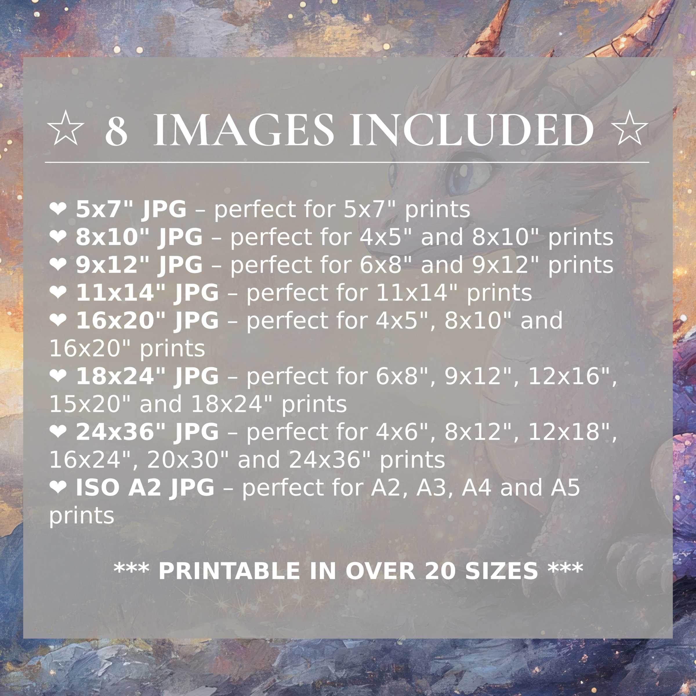 Radiant nursery digital print in soothing blues and warm golds, elevating modern spaces with 8 high-quality sizes included