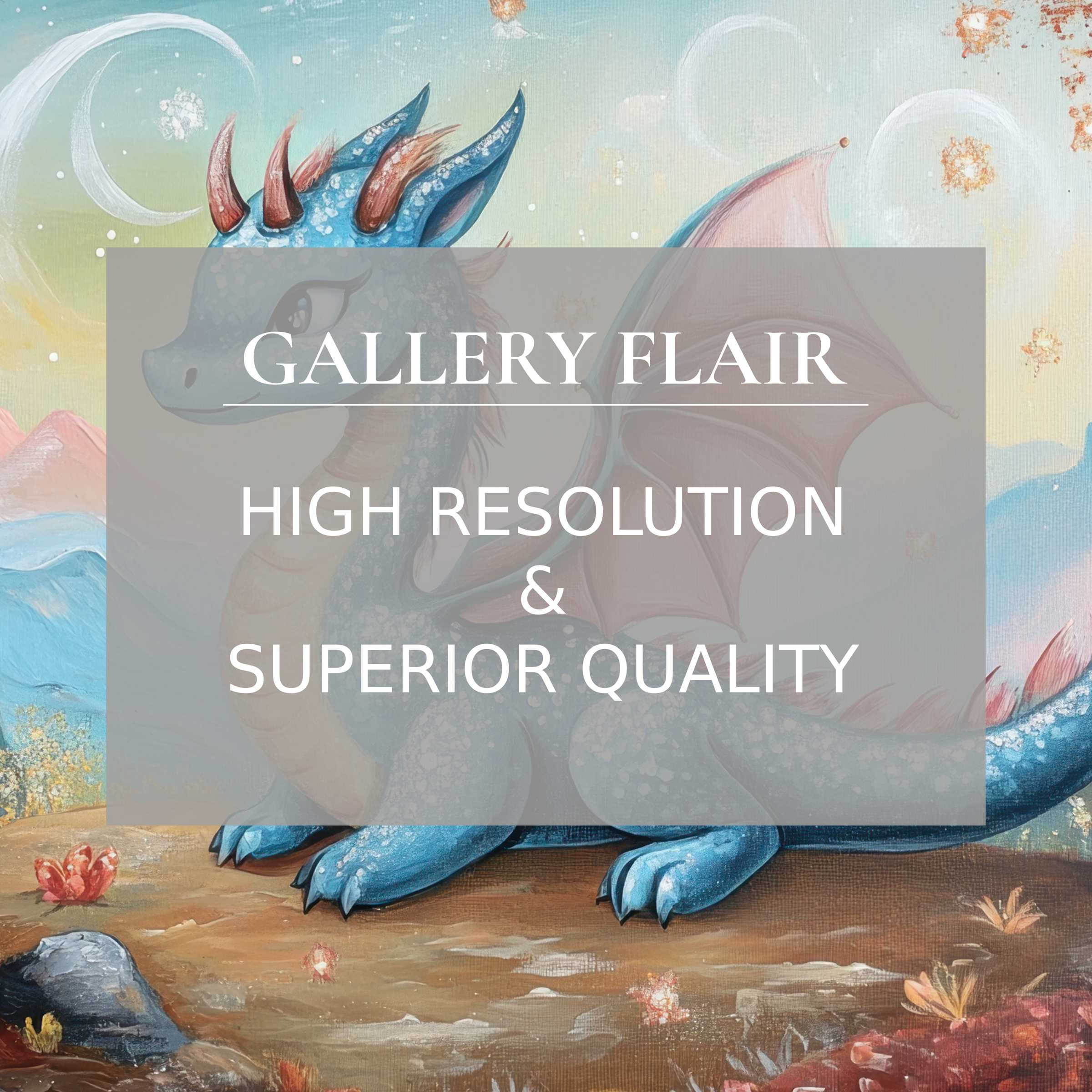 Whimsical nursery printable art of a serene blue dragon in soft pastels, adding a calming, enchanting touch to modern children's rooms with premium detail