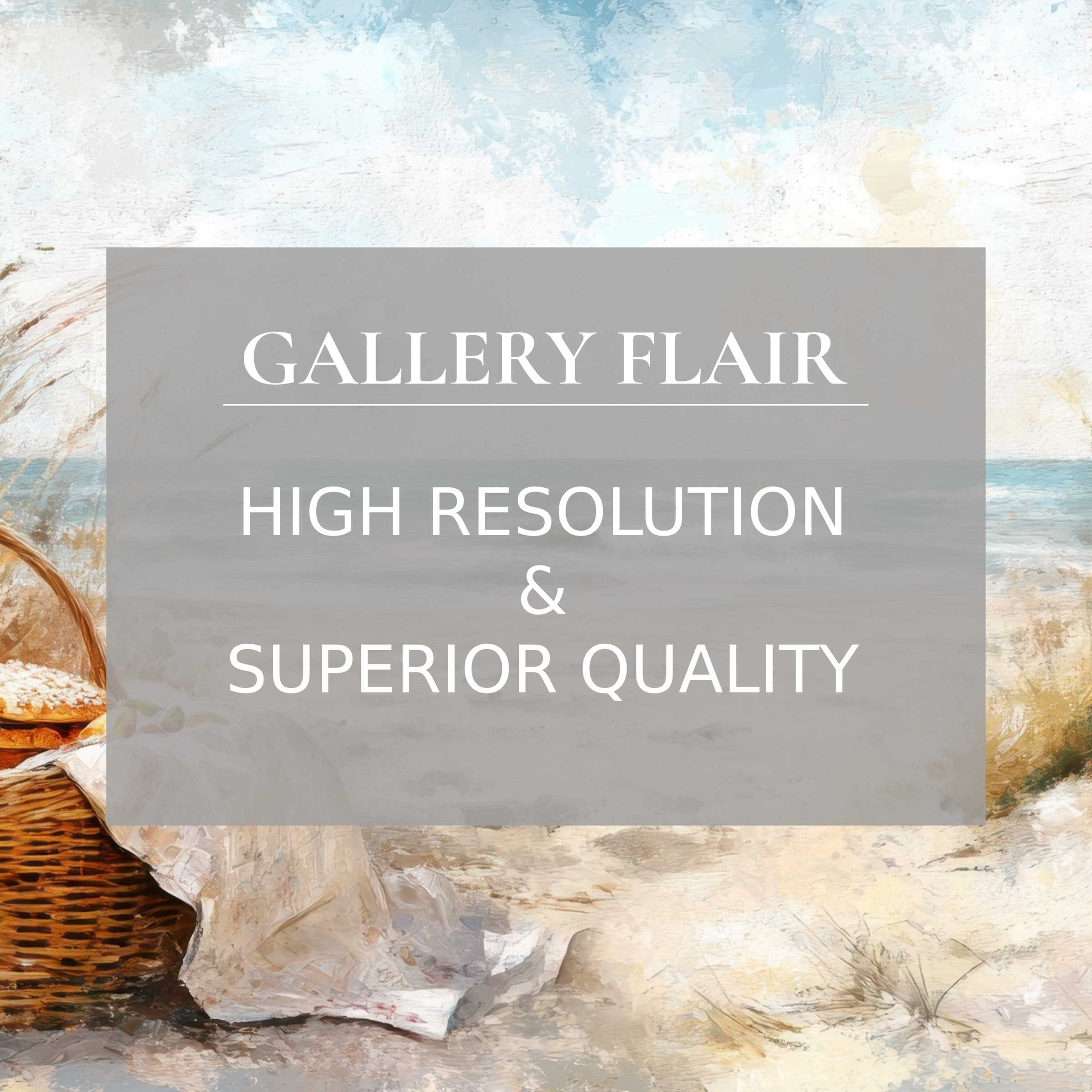 Elegant, high-resolution coastal Frame TV picture featuring soft textures and refined, serene beachside artistry