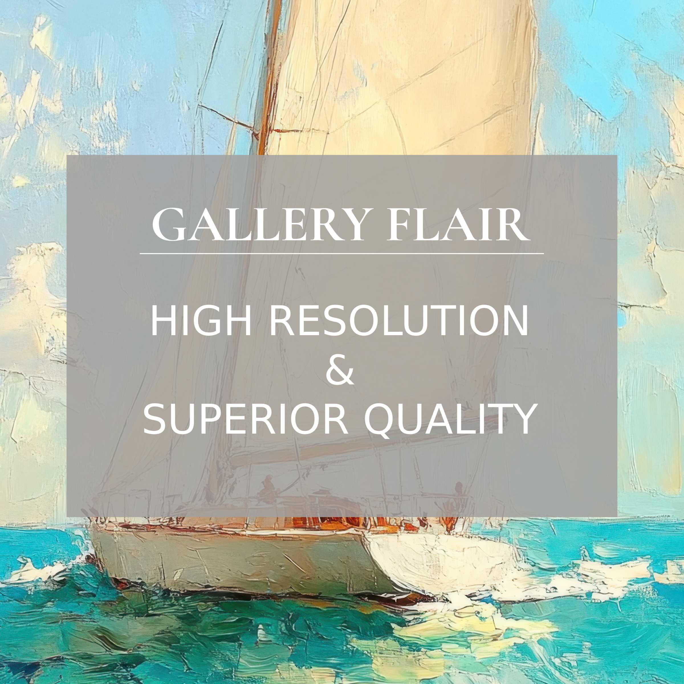 Radiant summer printable art capturing a textured sailboat on turquoise waves, elevating modern interiors with serene coastal luxury