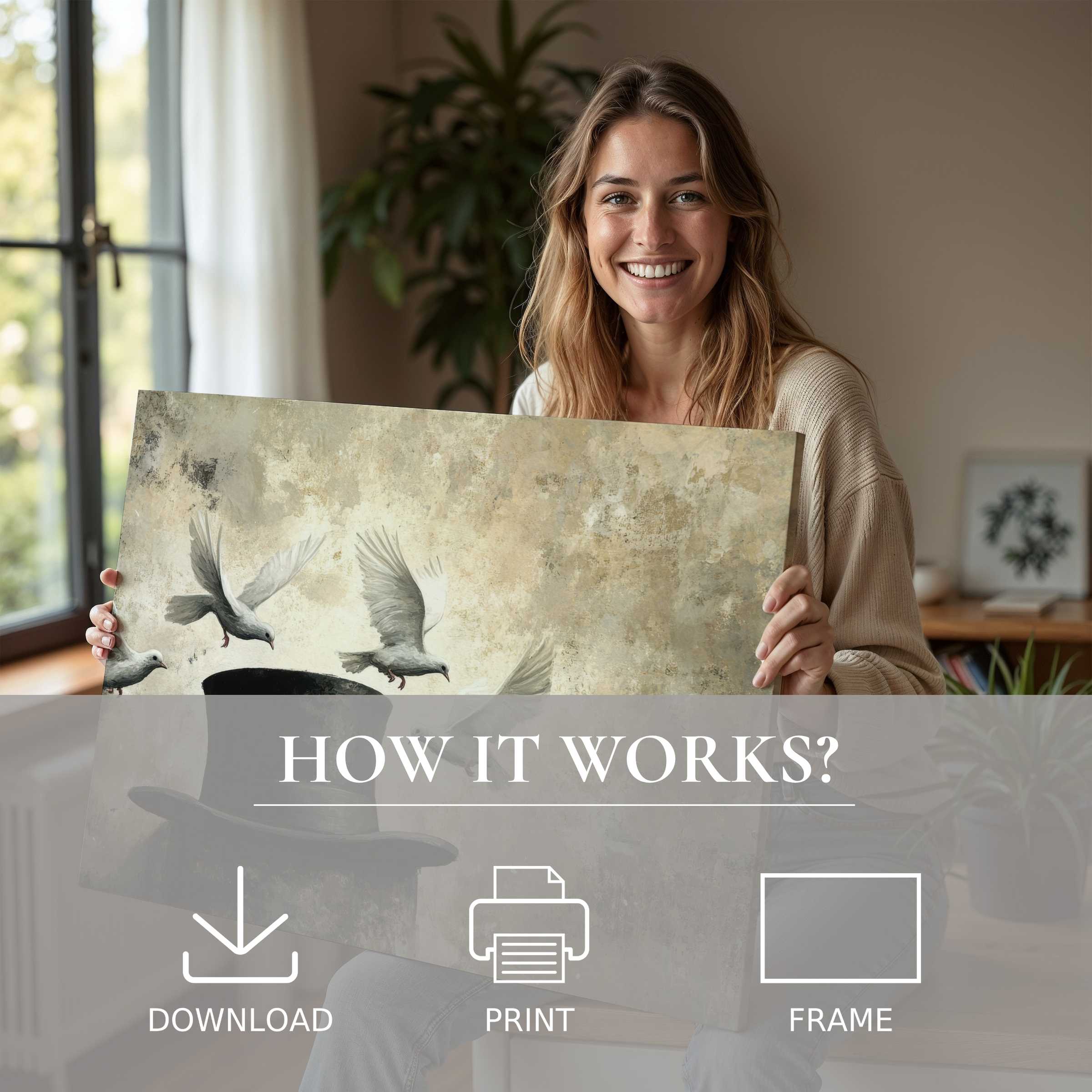 Radiant joy in a modern home where street art digital art print transforms spaces with effortless elegance and soulful connection