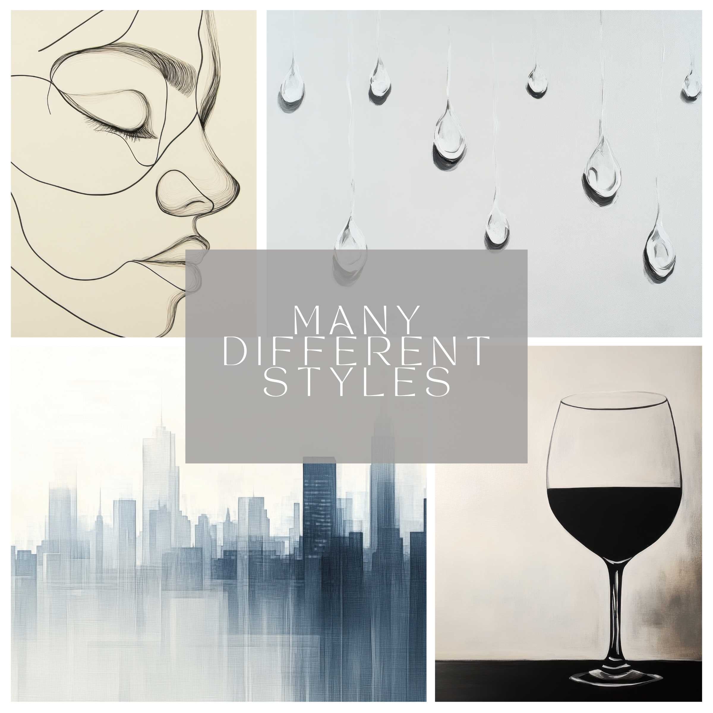 Minimalist Printable Wall Decor Set elevates living space with 101 artworks in elegant modern neutrals