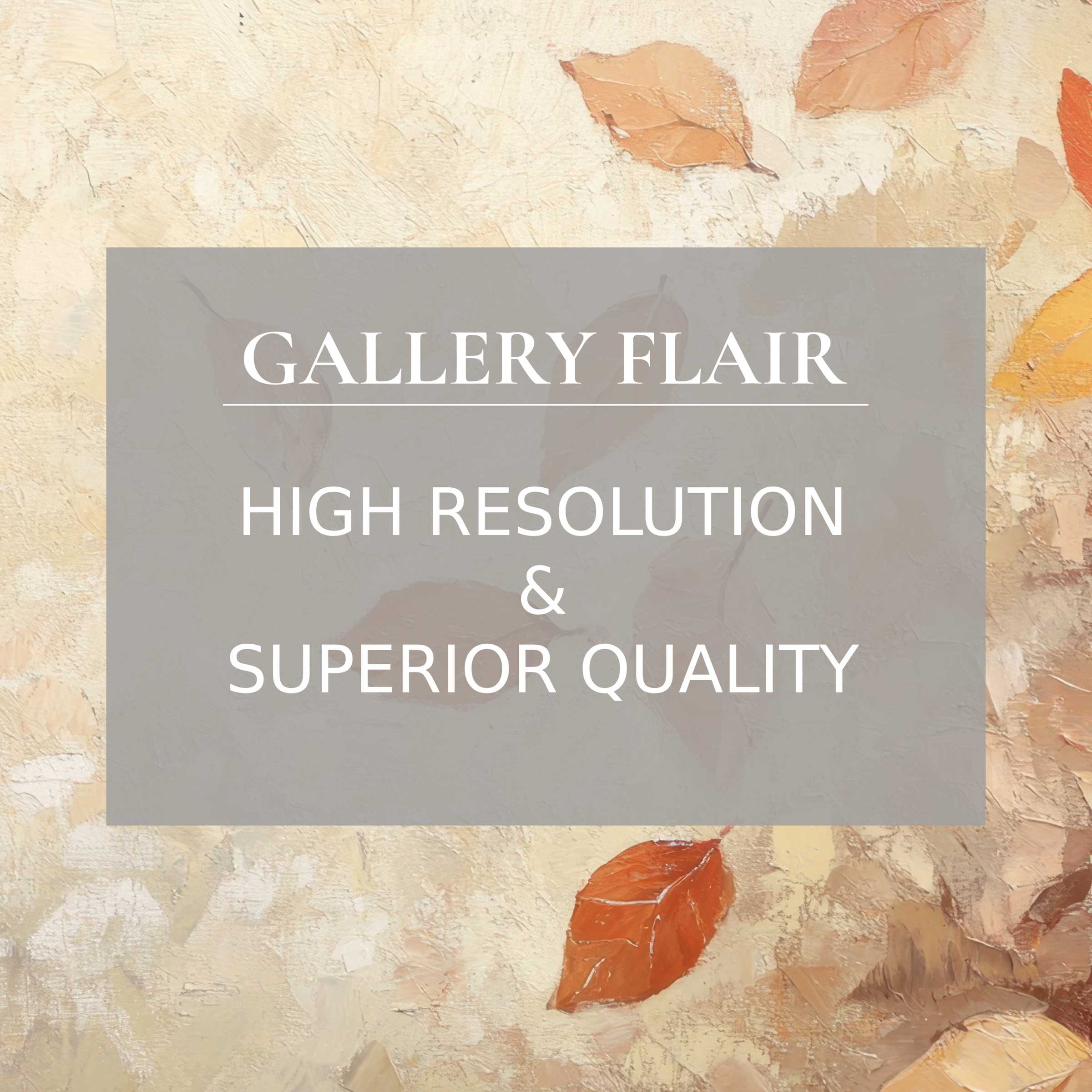 Elegant textured autumn leaves in warm hues enhance this fall Frame TV picture with crisp resolution and refined clarity