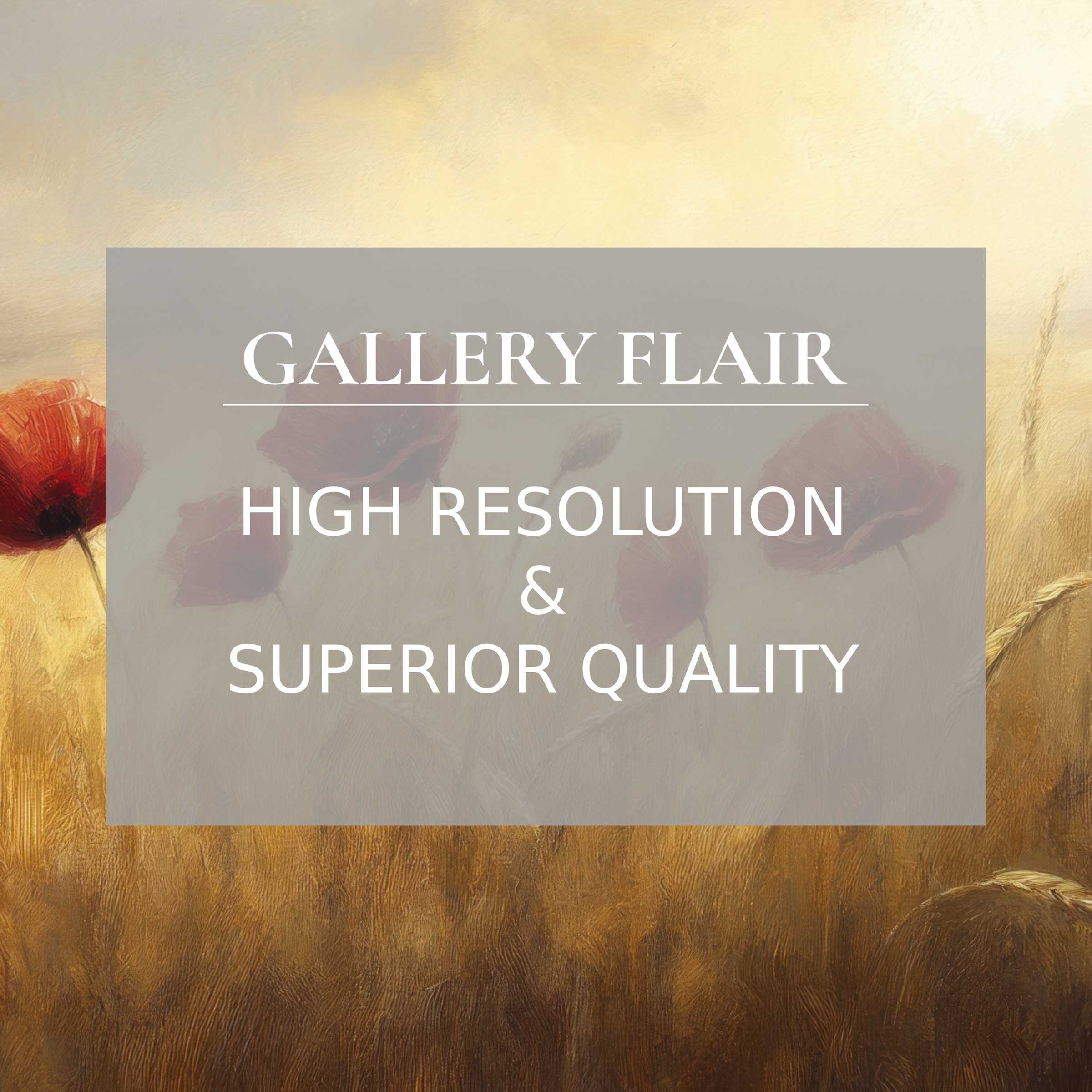 Radiant floral printable art featuring delicate poppies in warm golden hues, crafted with exquisite detail to enrich modern interiors