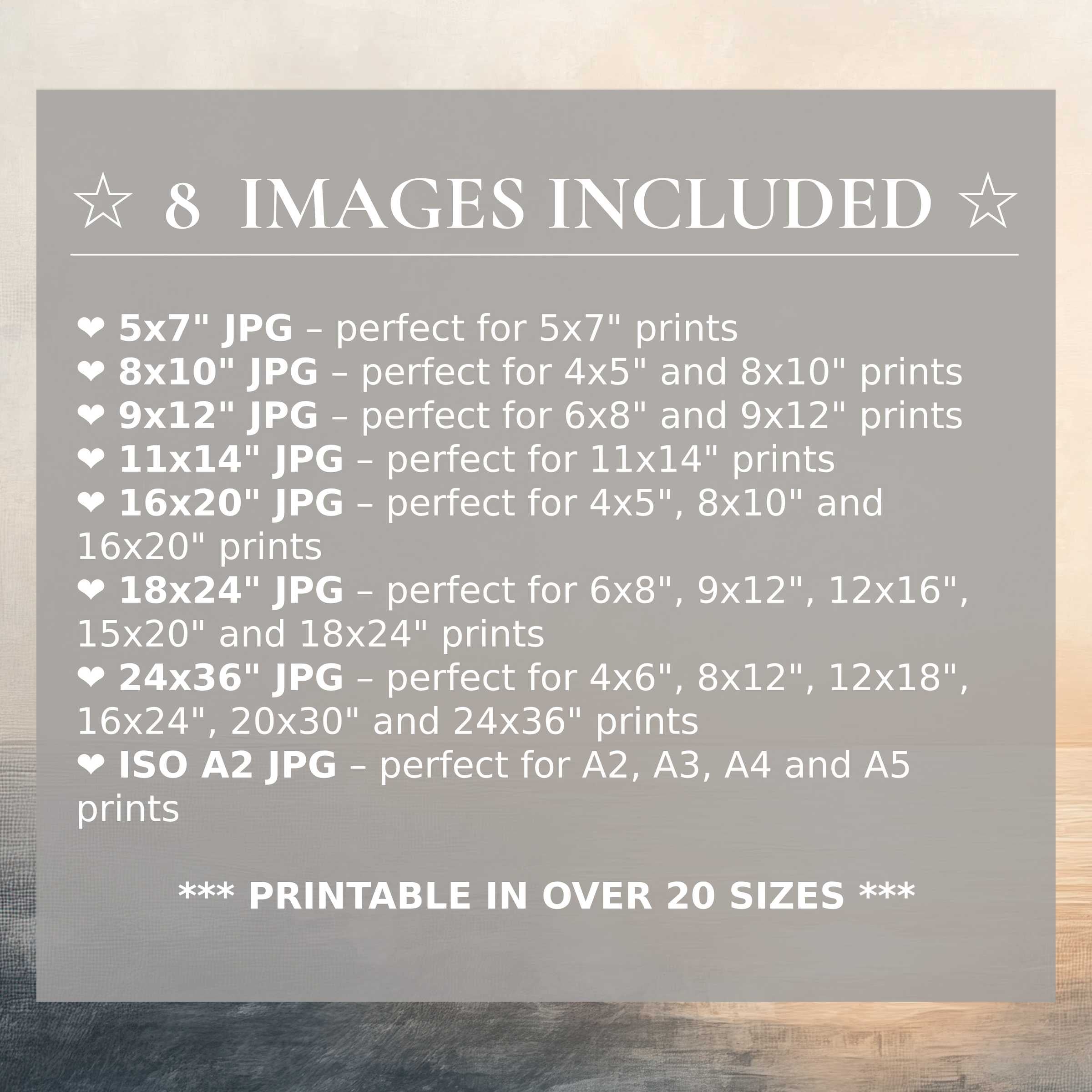 Radiant summer digital print in warm beige and soft gray tones, delivered in 8 high-quality sizes to elevate modern interiors with versatile elegance