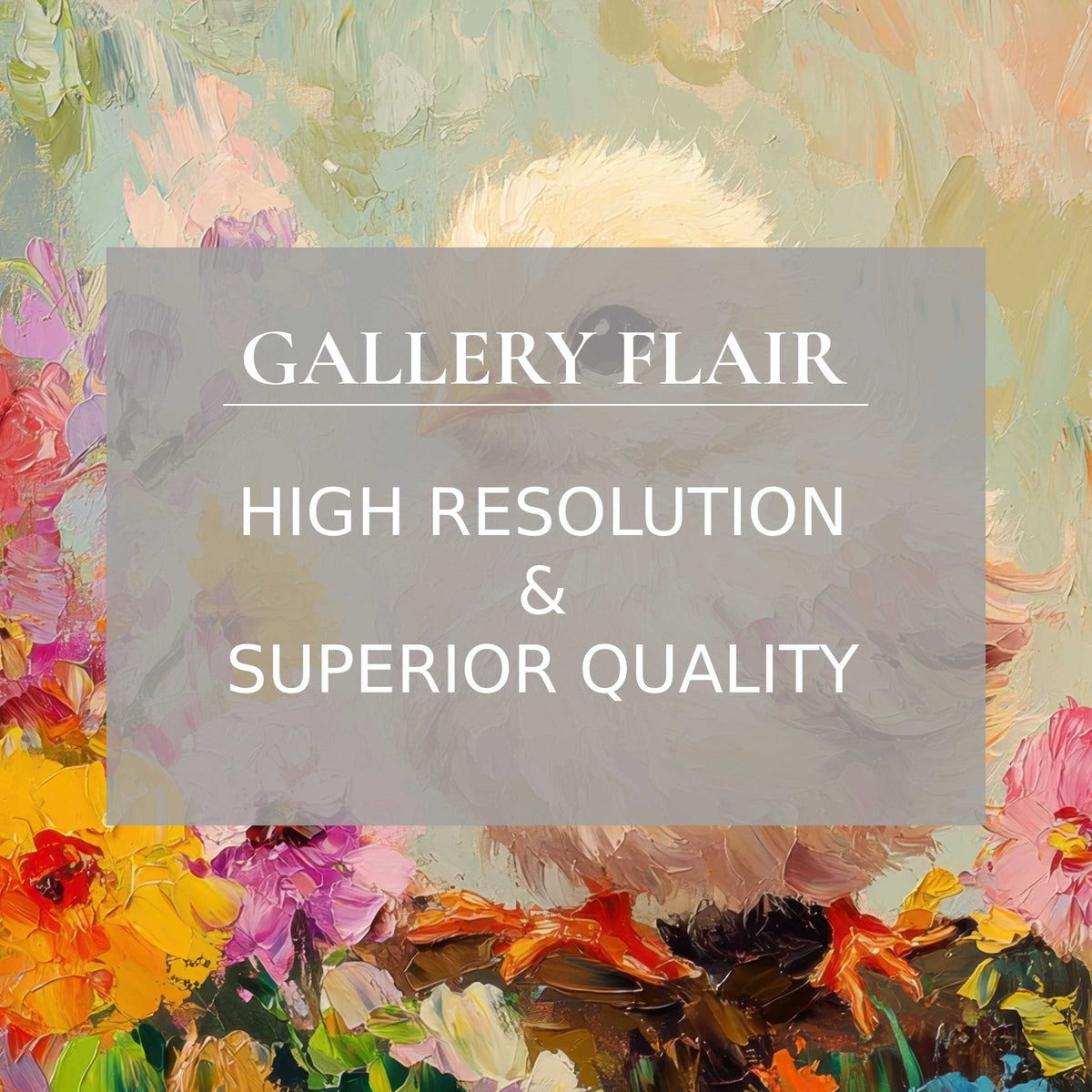 Elegant, high-resolution easter Frame TV picture with vivid texture and refined floral brushstrokes for modern decor
