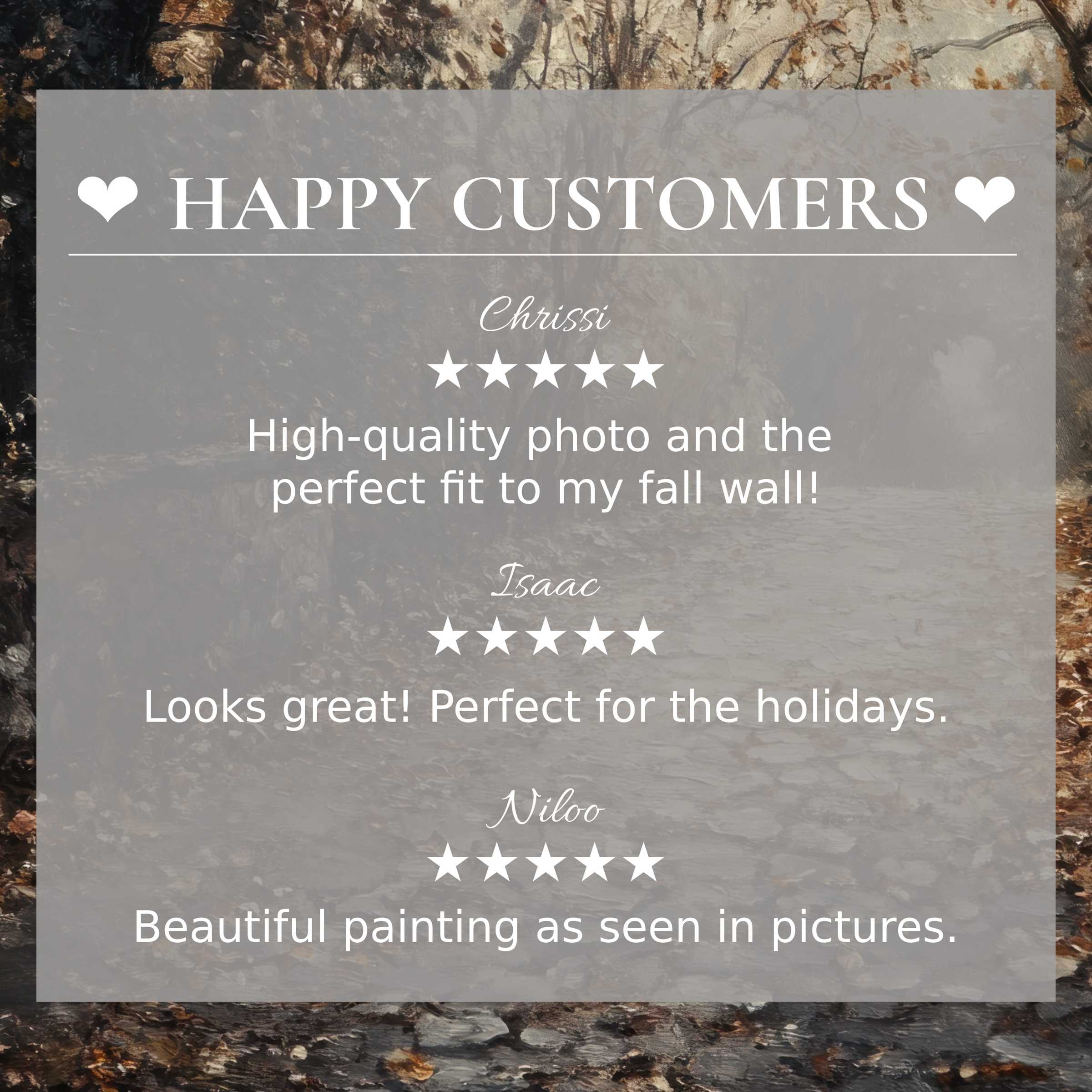 Fall art for Frame TV with abstract earth tones; layout inspires confidence through happy customer reviews and refined design