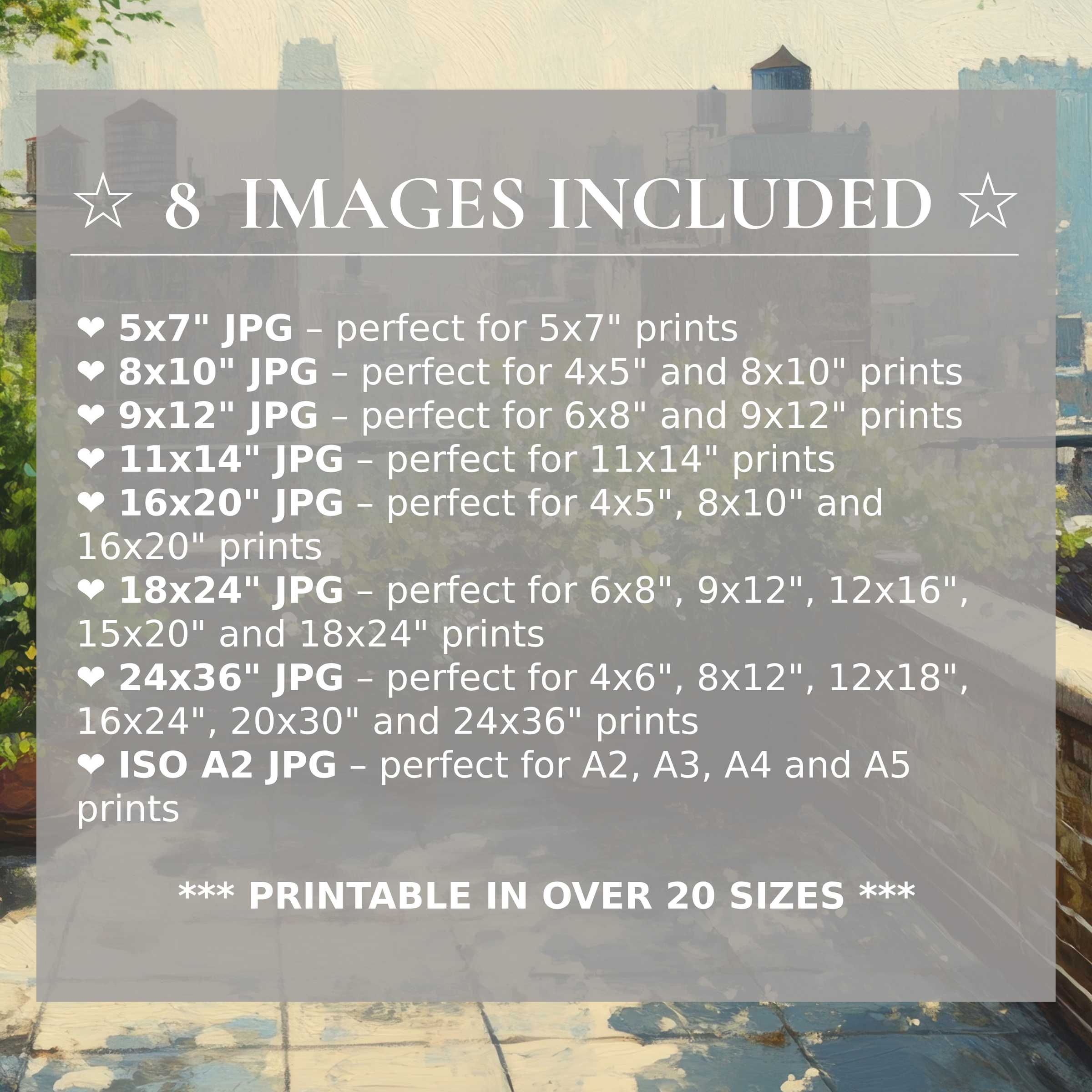 Radiant urban digital print blending soft blues and warm earth tones, elevating modern interiors with style and 8 premium sizes included