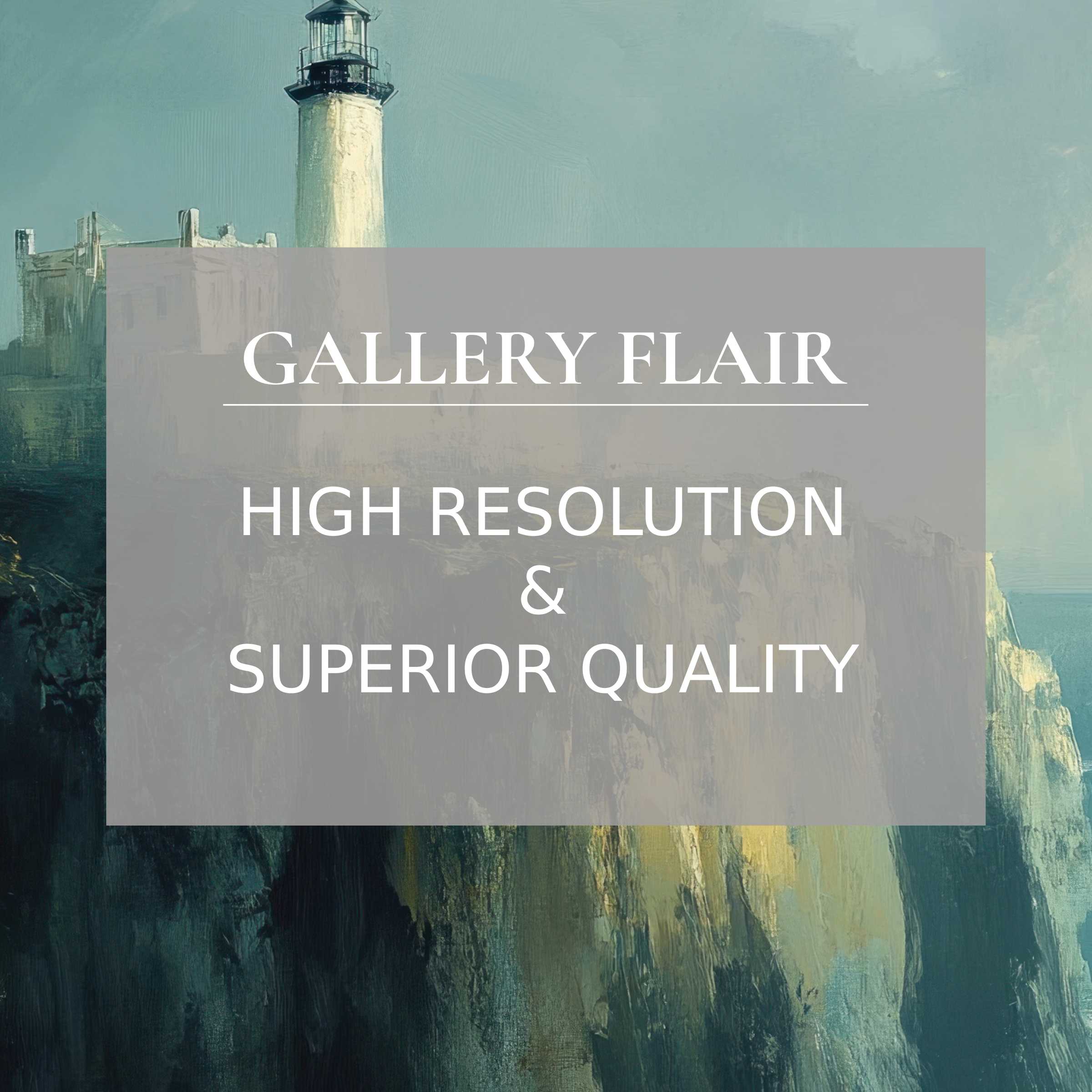 Vintage printable art of a serene lighthouse in muted tones, radiating calming coastal ambiance with refined, high-resolution detail