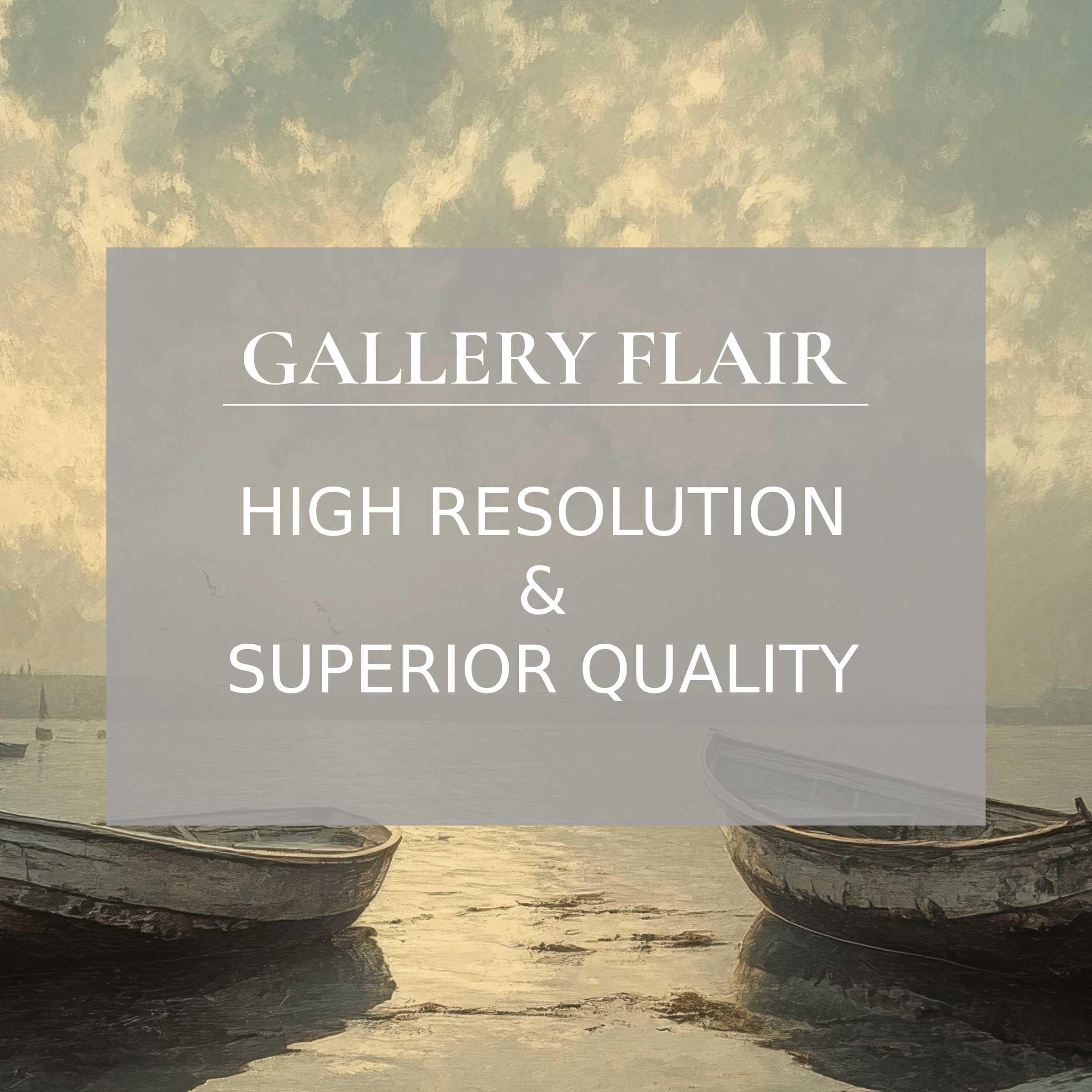 Elegant, high-resolution beach Frame TV picture featuring serene boats and soft lighting with refined visual clarity